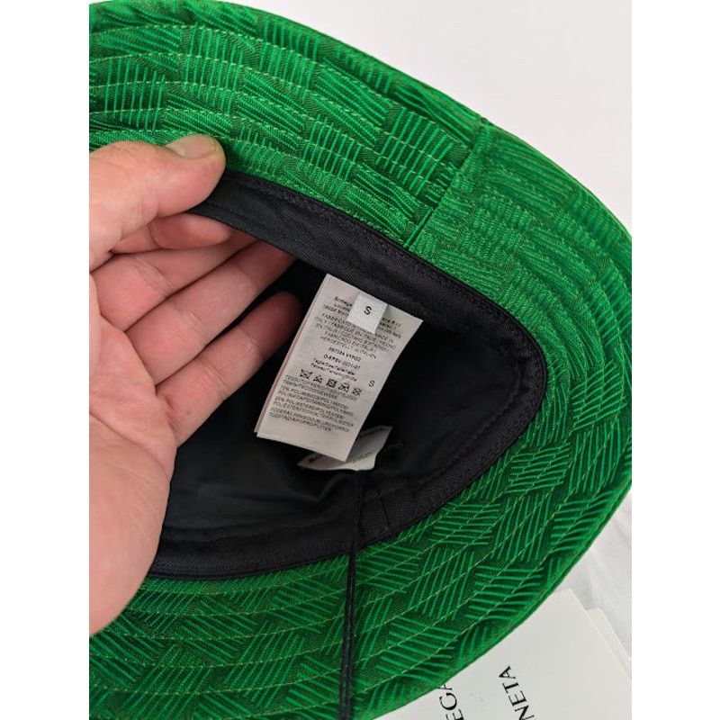 Bottega Veneta o1rshd1 Size: S / Intreccio Jacquard Nylon Hat Green Size ONE SIZE - 8 Thumbnail