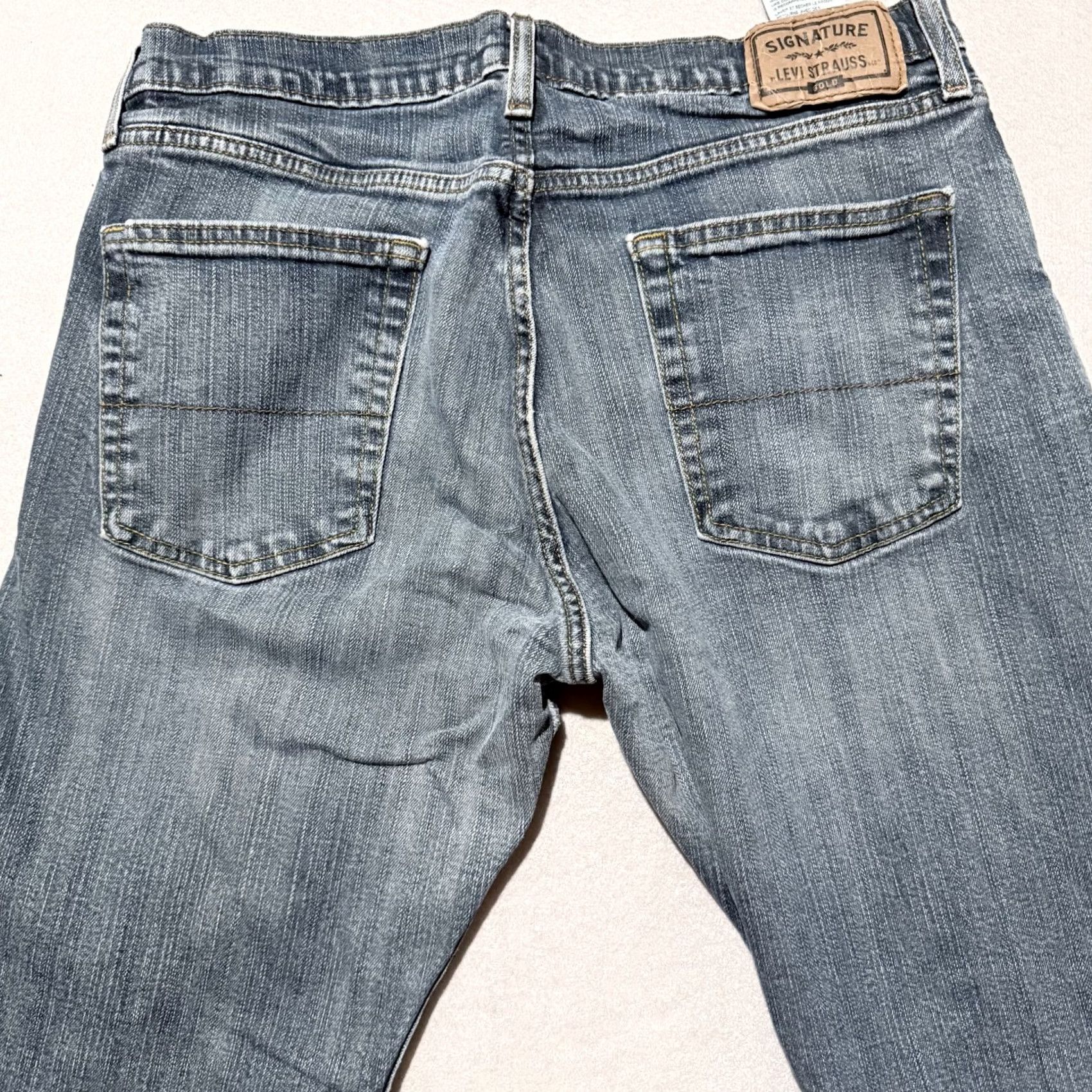 Levi's Levi Strauss Signature Gold Straight Jean Mens Blue Denim Button Classic - 36X32 Size US 36 / EU 52 - 4 Thumbnail