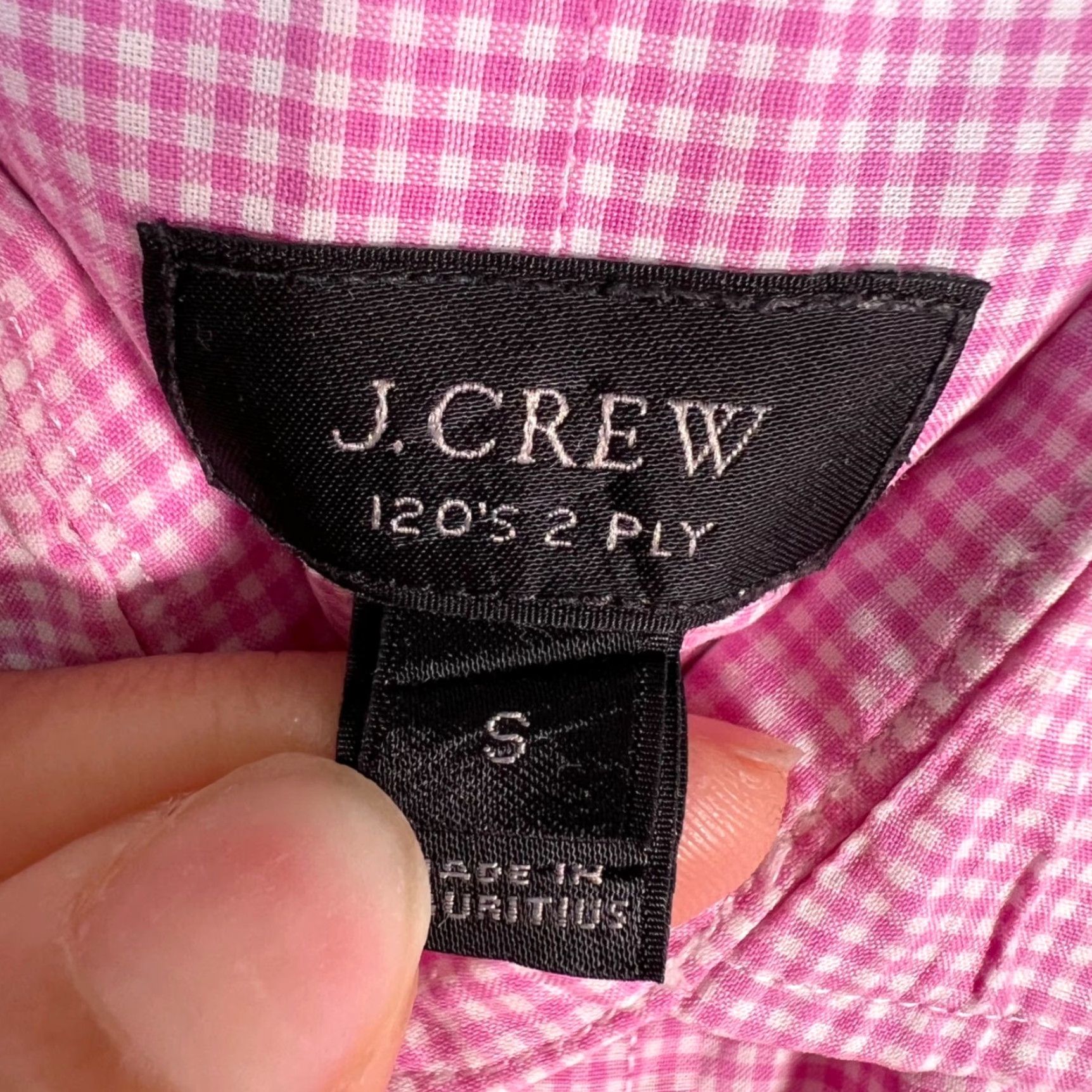 J.Crew J.Crew Ludlow Mens Small Pink Gingham Button-Down Shirt 120s 2-Ply Cotton Shirt Mens Small Pink Ginghammn Button-Down Casual 120s Cotton 2-Ply N/A Size US S / EU 44-46 / 1 - 4 Thumbnail