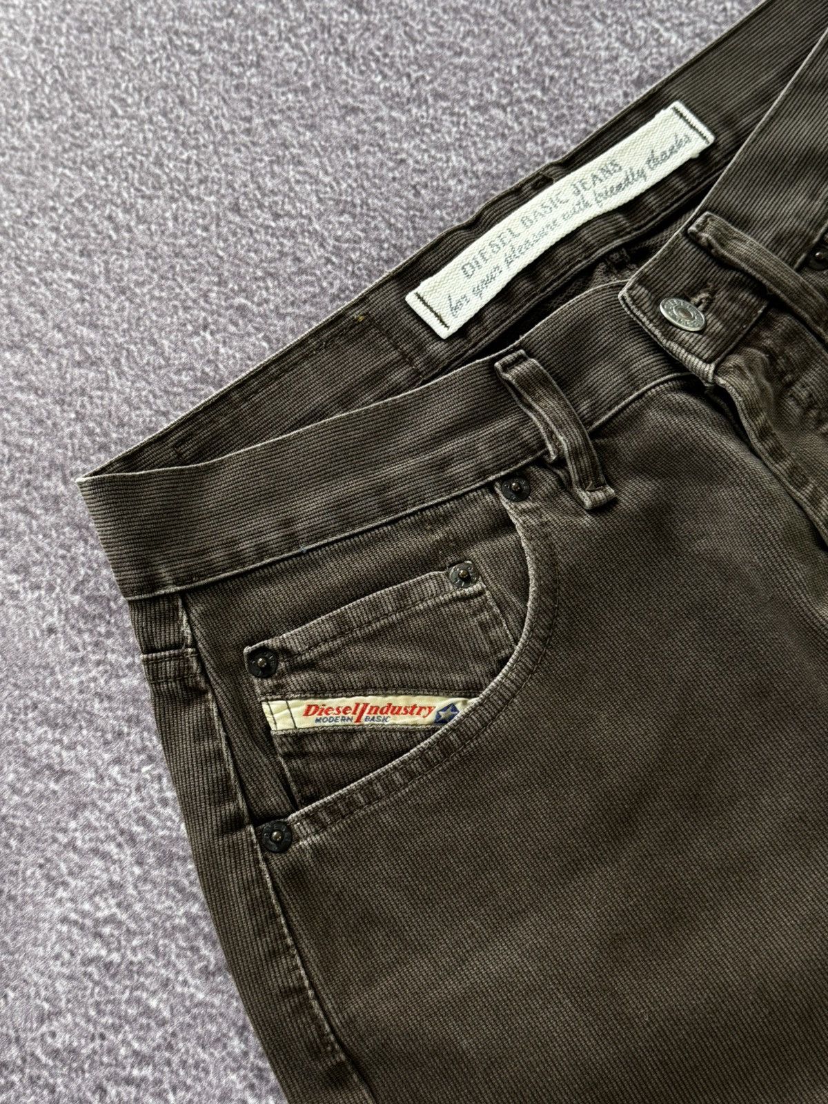 Diesel Diesel Retro Vibe Vintage Brown Stone Washed Pants Size US 33 - 5 Thumbnail