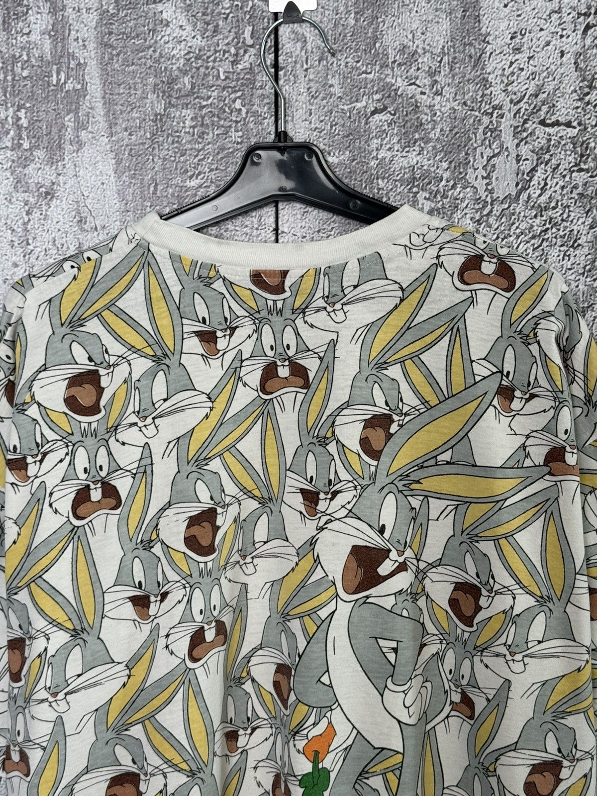 Warner Bros Vintage Bugs Bunny All Over Print T-Shirt Looney Tunes Tee Size US XL / EU 56 / 4 - 17 Thumbnail