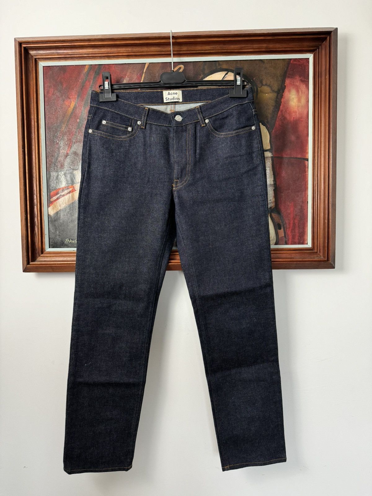 Acne Studios 27/34 Acne Studios Jeans Slim Denim Pant Rock Casual Luxury Size US 27 - 1 Thumbnail