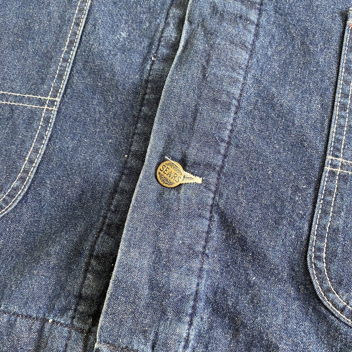 Vintage Vintage Sears Roebuck Barn Chore Work Denim Jacket Size US M / EU 48-50 / 2 - 5 Thumbnail