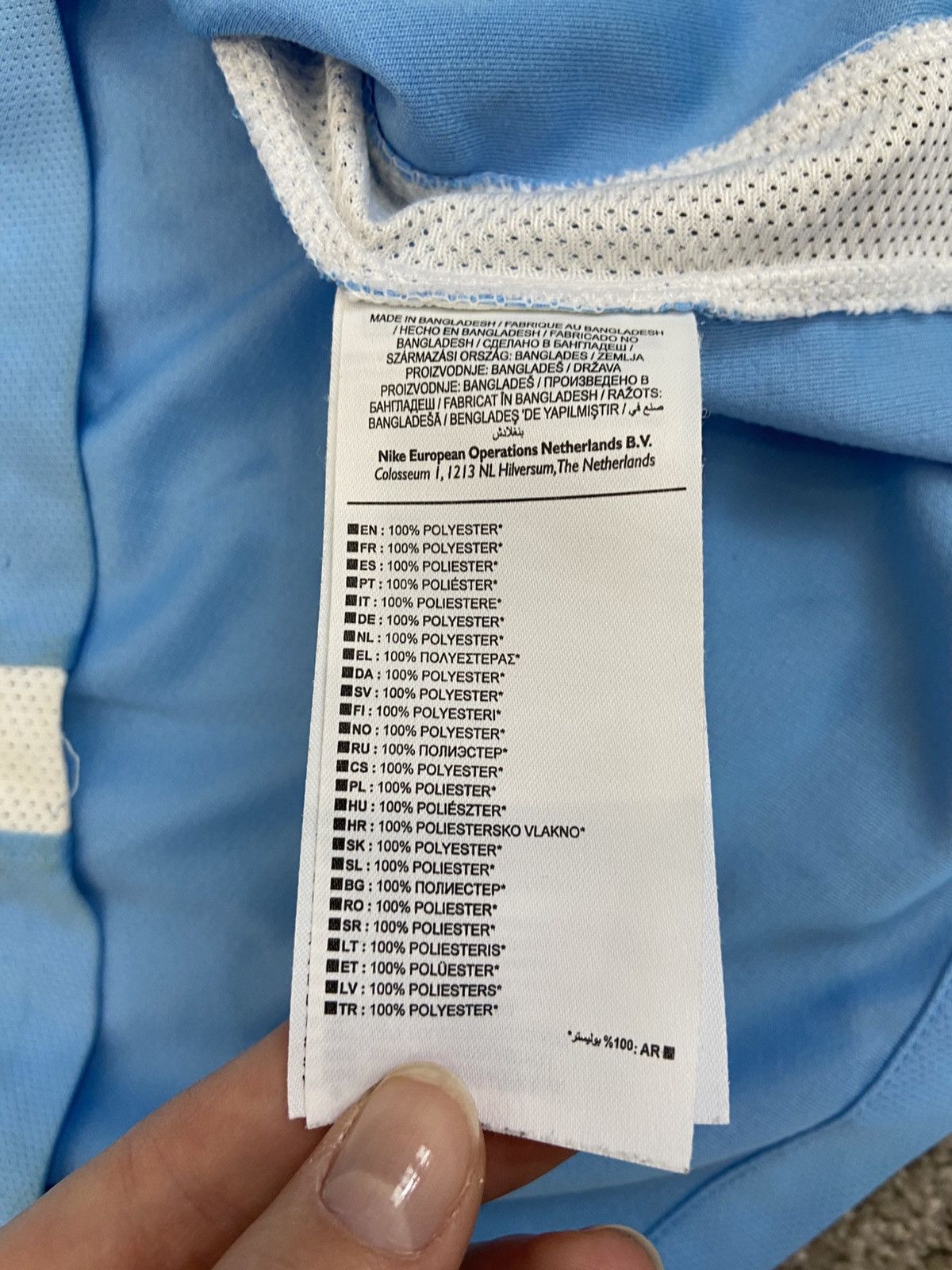 Nike Manchester City 2015/16 Home Football Shirt Jersey Nike Size US L / EU 52-54 / 3 - 6 Thumbnail