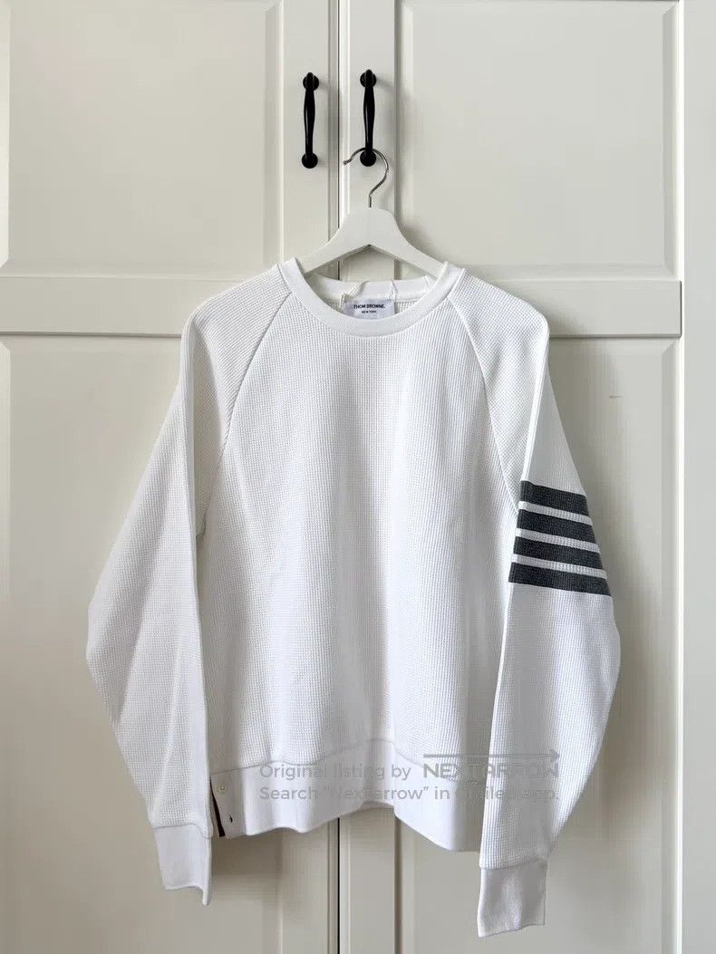 Thom Browne Thom Browne Waffle Crewneck Sweater Size US L / EU 52-54 / 3 - 1 Thumbnail