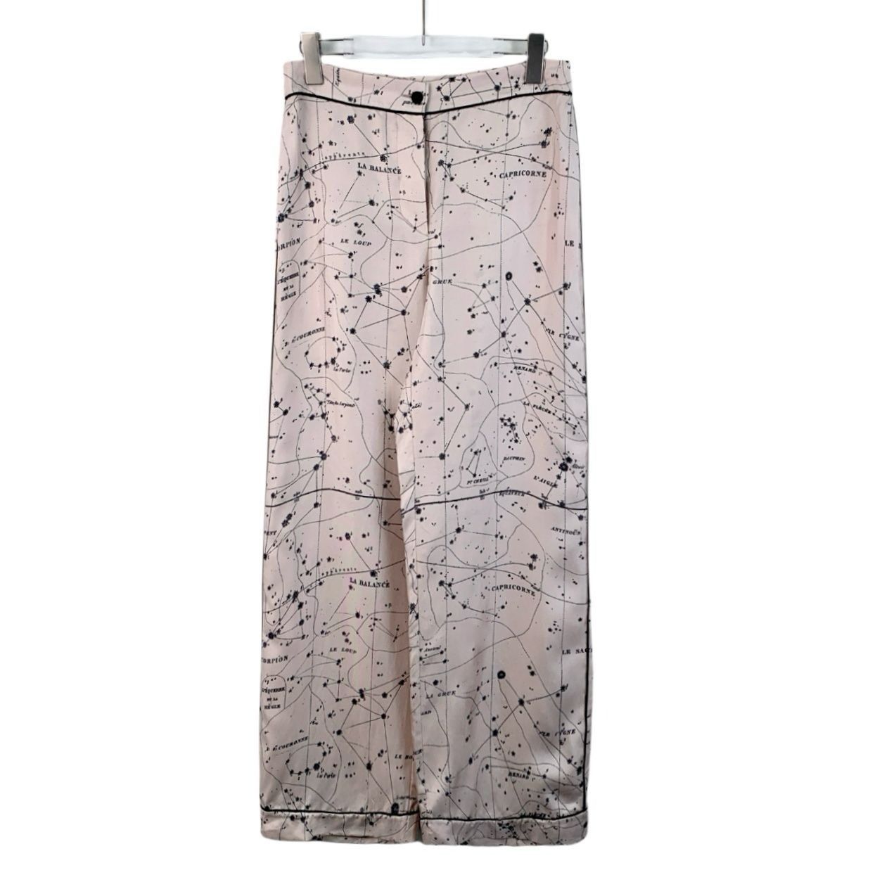 Dior Dior Colorblock Zodiac Print Mulberry Silk Relaxed Pants (Si Size 36" / US 14 / IT 50 - 1 Thumbnail