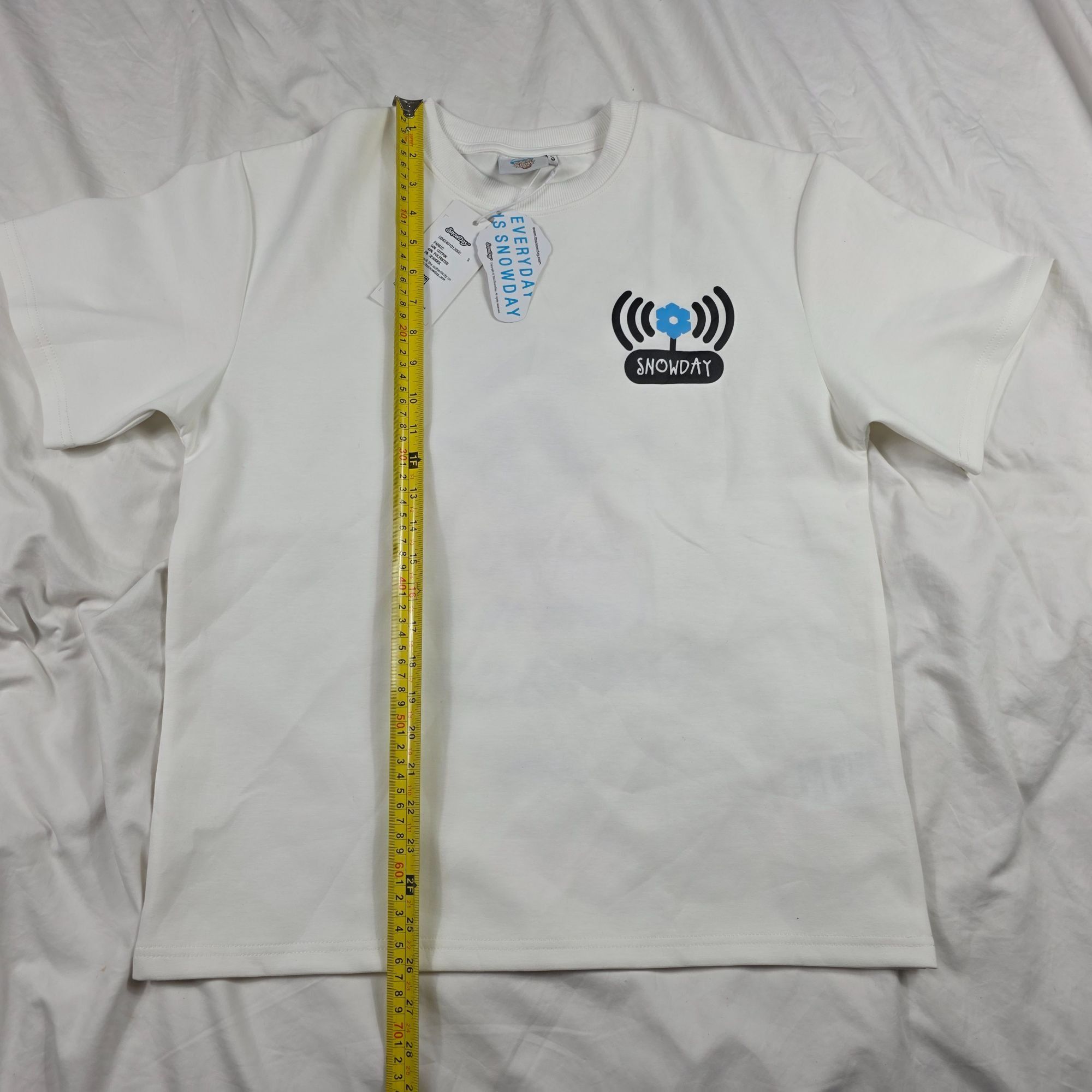 Snowday SnowDay WiFi Graphic Mens Size Small White Blue T Shirt Casu Size US S / EU 44-46 / 1 - 10 Thumbnail