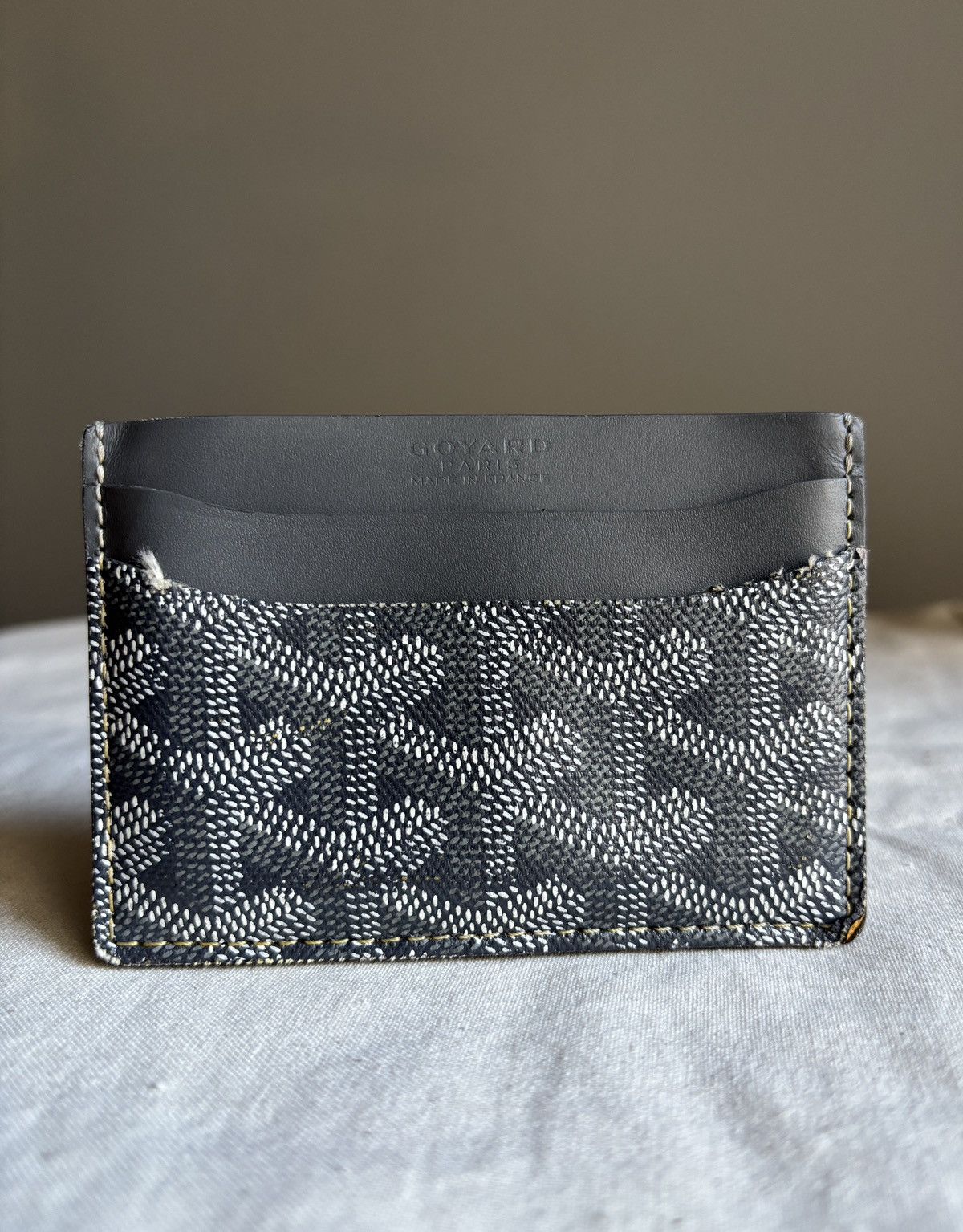 Goyard Goyard Saint-Sulpice Card Wallet *Authenticated* Gray Size ONE SIZE - 1 Thumbnail