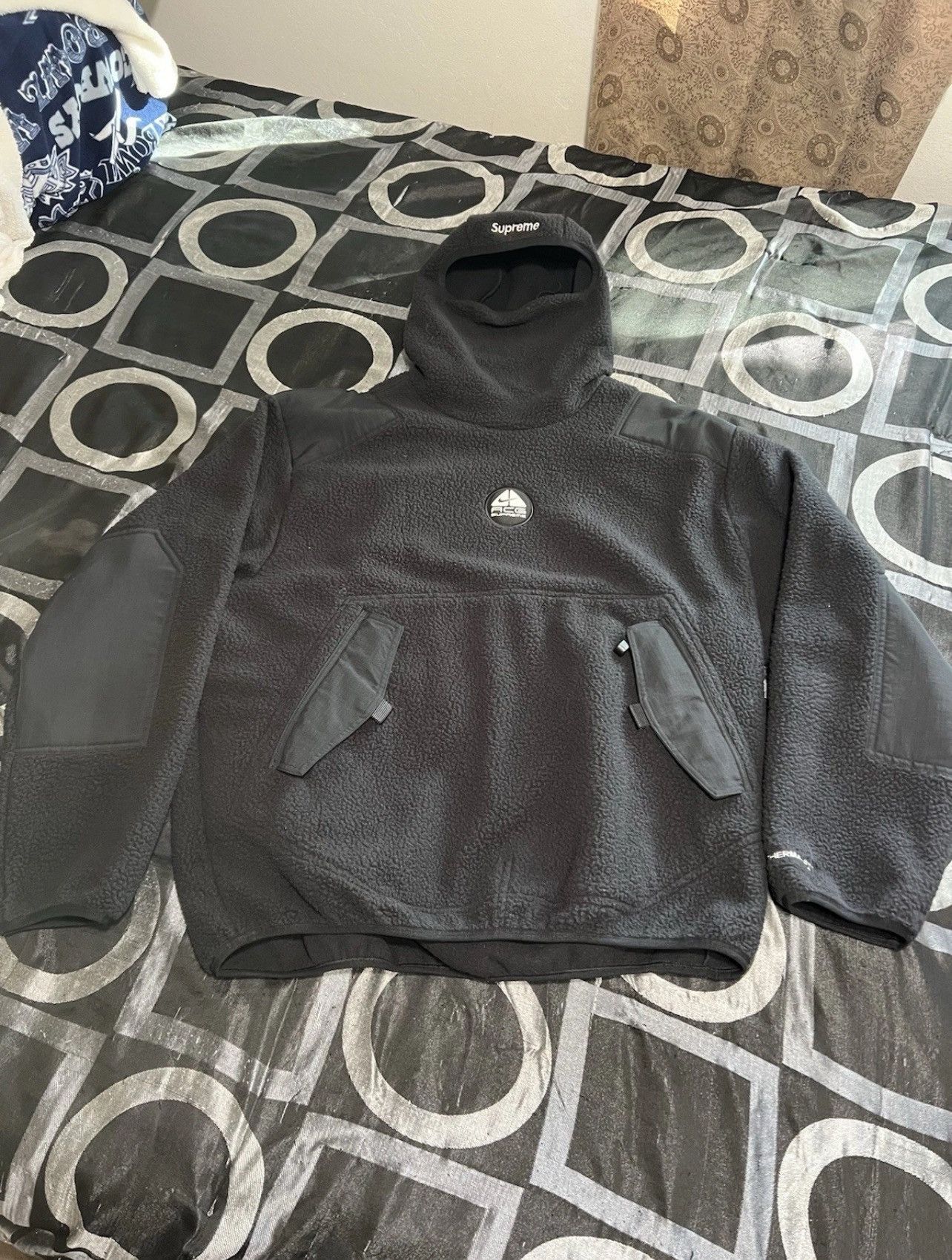 Nike × Supreme Supreme x Nike ACG Ninja Pullover Fleece Hoodie Large Black Size US L / EU 52-54 / 3 - 1 Thumbnail