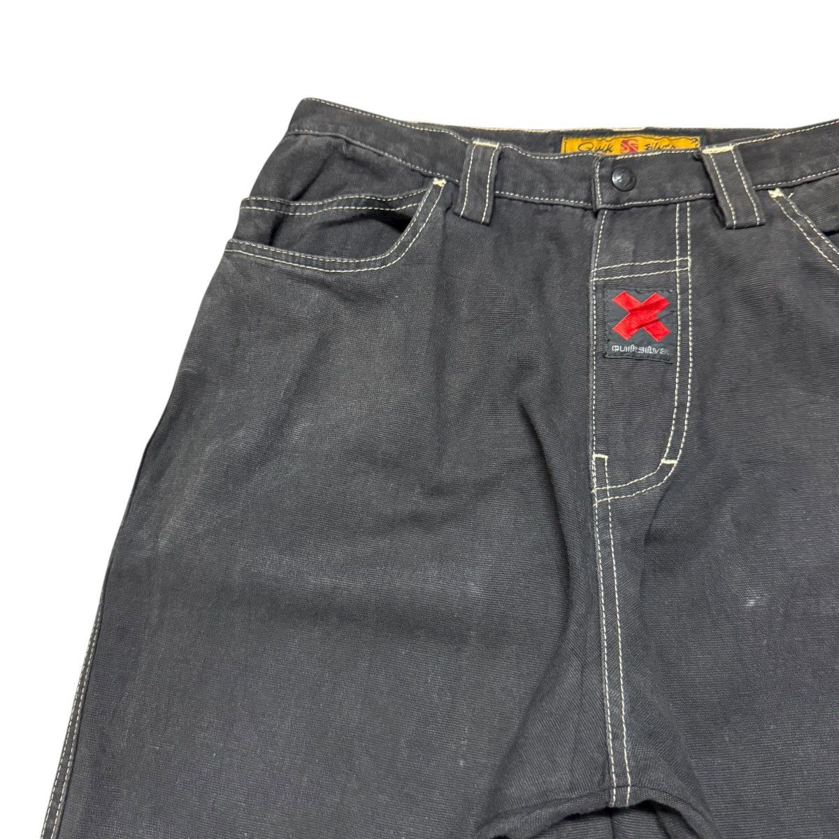 Quiksilver Vintage Quiksilver Denim Baggy Skater Pants Size US 31 - 4 Thumbnail