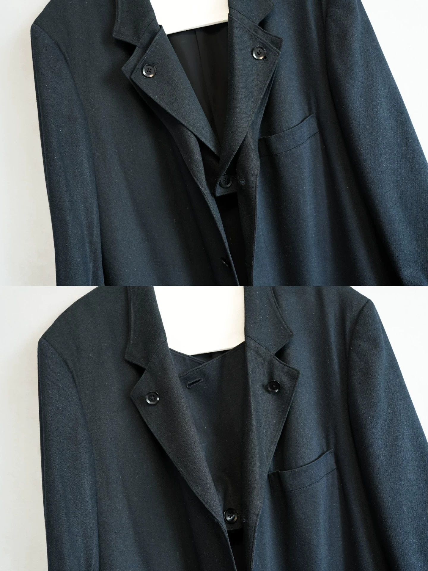 Yohji Yamamoto Yohji Yamamoto 23SS Silk Denim Dip Dye Gray-Blue Coat Size US M / EU 48-50 / 2 - 6 Thumbnail