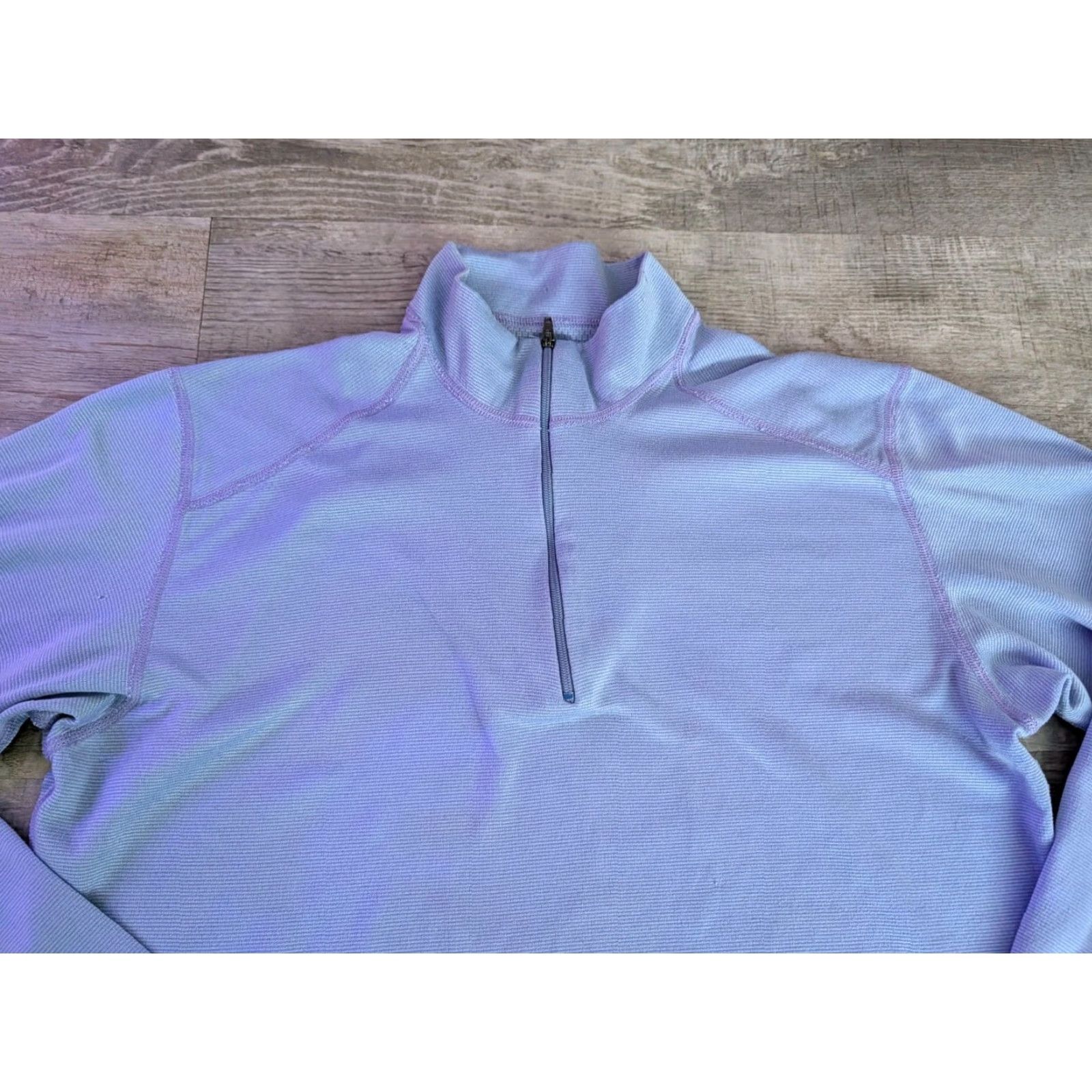 Patagonia Patagonia Pullover Women L Light Blue Capilene Baselayer Quarter Zip Size L / US 10 / IT 46 - 2 Thumbnail