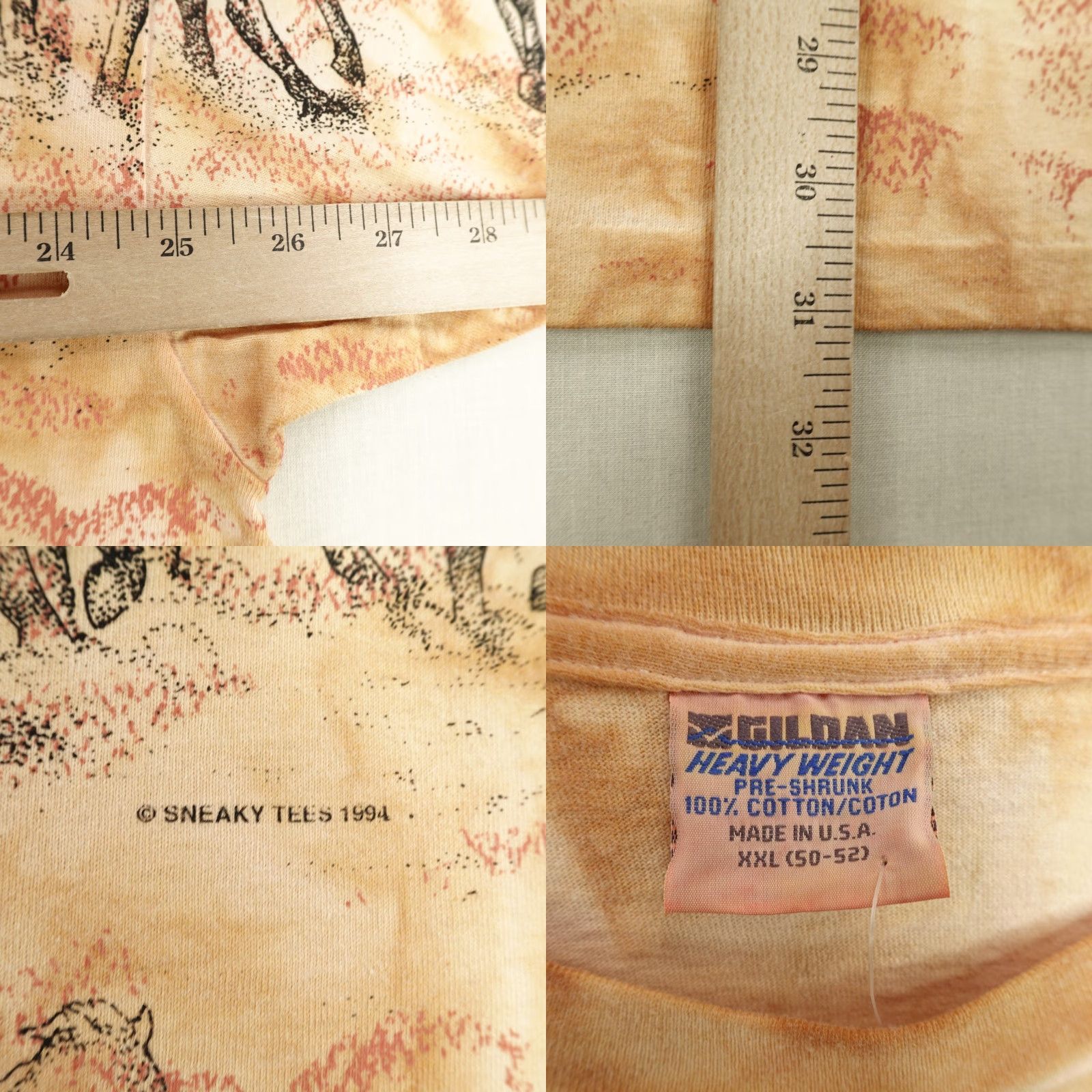 Gildan VINTAGE Gildan T-Shirt Men 2XL Brown Graphic Print 90s Deadstock Nature Outdoors Horse California Size US XXL / EU 58 / 5 - 8 Thumbnail