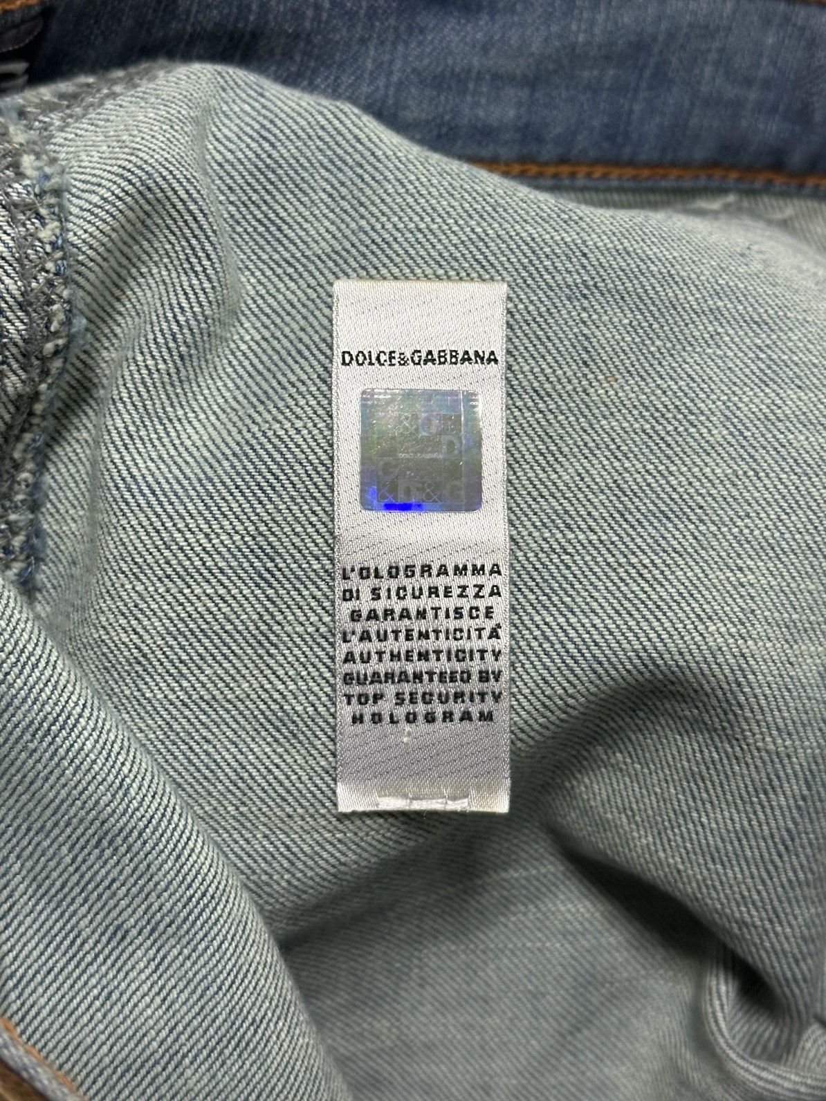 Dolce & Gabbana D&G Distressed Denim Mini Skirt Size 26" / US 2 / IT 38 - 8 Thumbnail