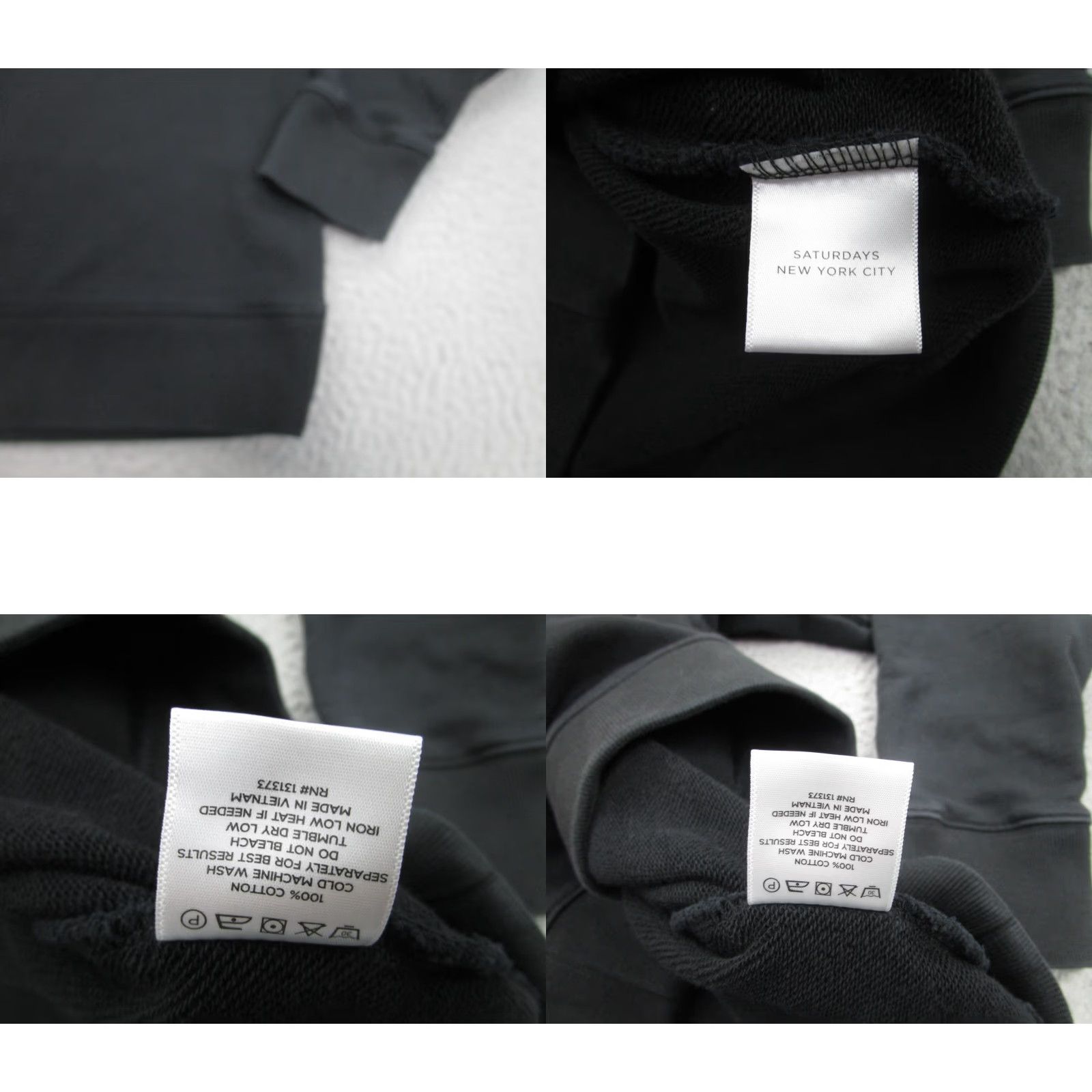 Saturdays NYC Saturdays NYC Sweatshirt Mens Large Black Crewneck Pullover Fleece Logo Graphic Print Size US L / EU 52-54 / 3 - 8 Thumbnail