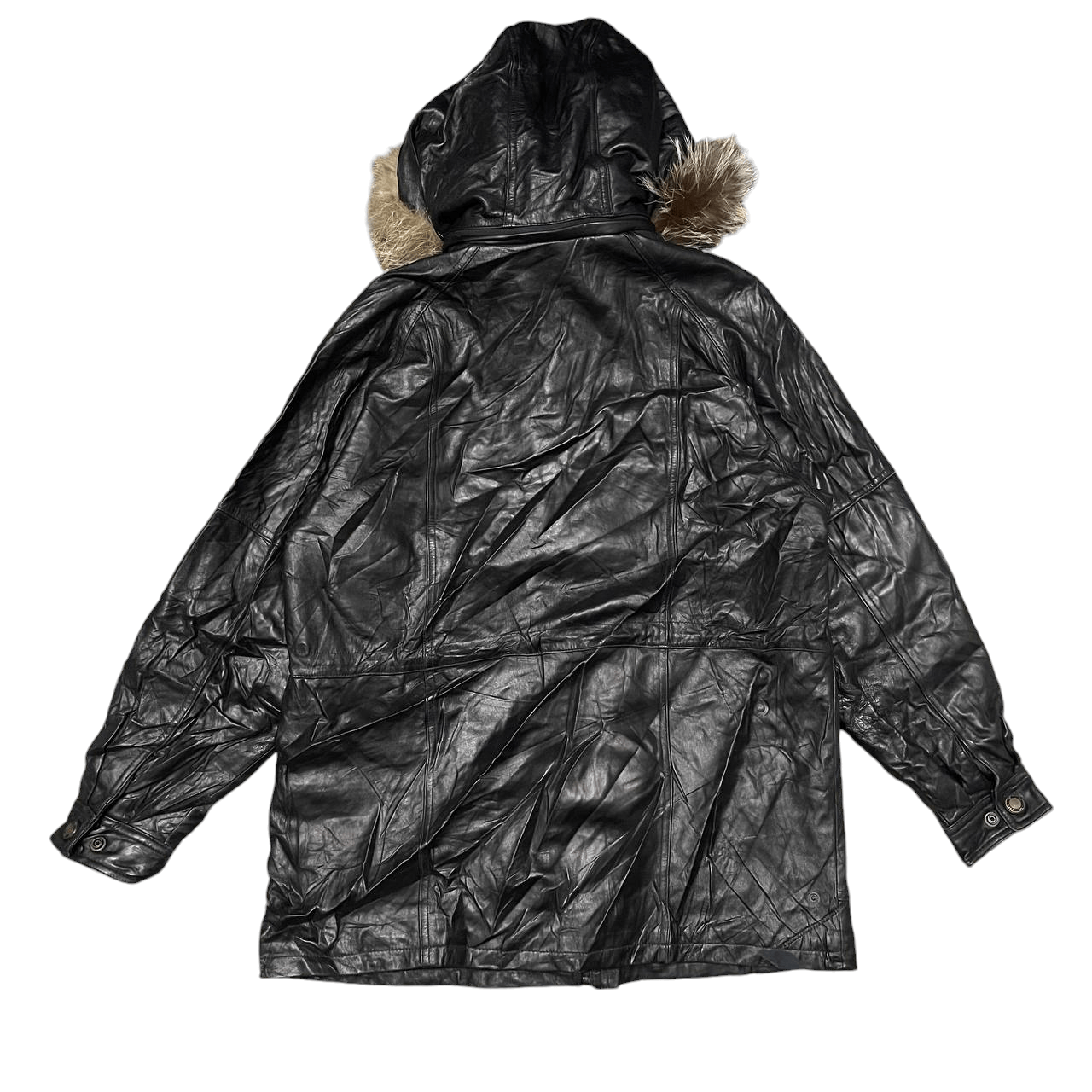 If Six Was Nine Vintage Pro Club Fur Leather Hooded Jacket lgb goa Size US L / EU 52-54 / 3 - 14 Thumbnail