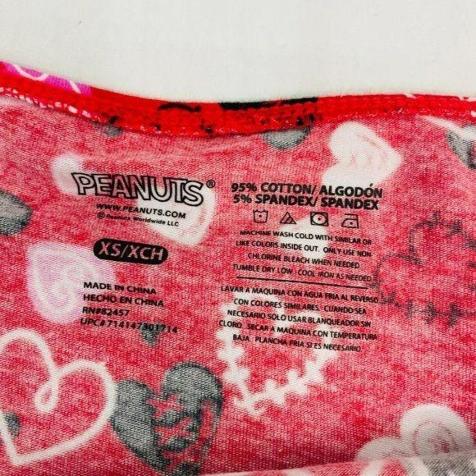 Peanuts Briefly Stated Peanuts Snoopy Valentine Hipster Size XSmall Size ONE SIZE - 4 Thumbnail
