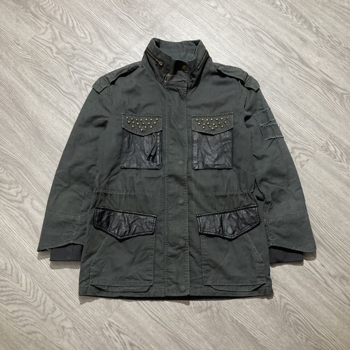 Japanese Brand 2000s Codes Combine Poem Parka Military Jacket Green Punk Size US M / EU 48-50 / 2 - 1 Thumbnail