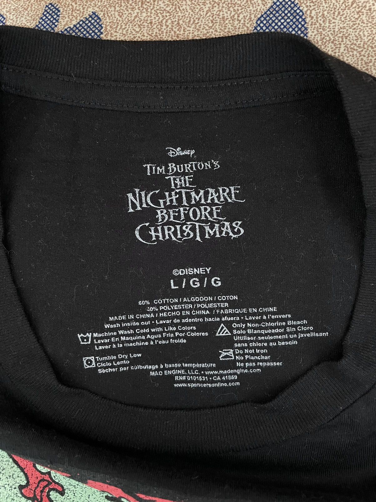 Disney THE NIGHTMARE BEFORE CHRISTMAS Size US L / EU 52-54 / 3 - 3 Thumbnail