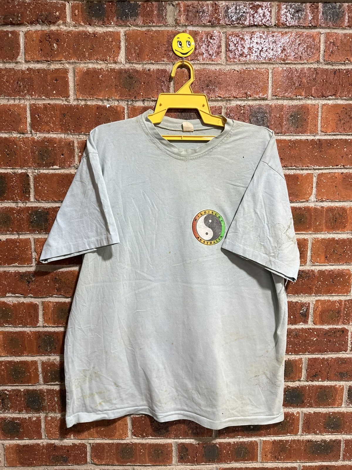 Vintage Vintage T&C Ying Yang Distress Tee Size US XXL / EU 58 / 5 - 2 Thumbnail