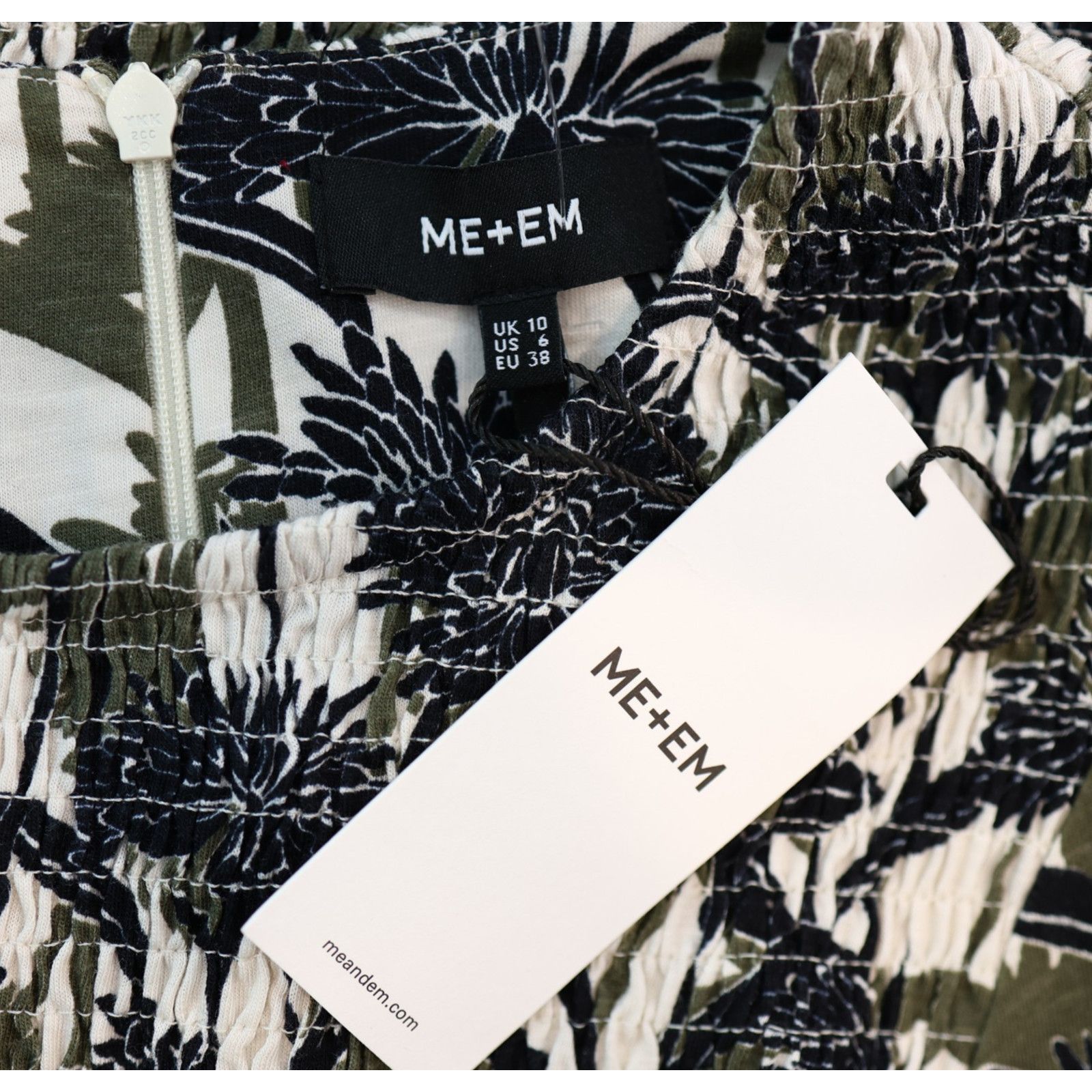 ME+EM A8 NWT ME+EM Silhouette Aster Printed Cropped Top Size US 6 Size L / US 10 / IT 46 - 5 Thumbnail