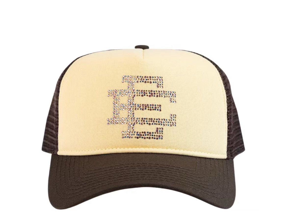 Eric Emanuel Eric Emanuel EE brown Swarovski crystals trucker hat Size ONE SIZE - 1 Thumbnail