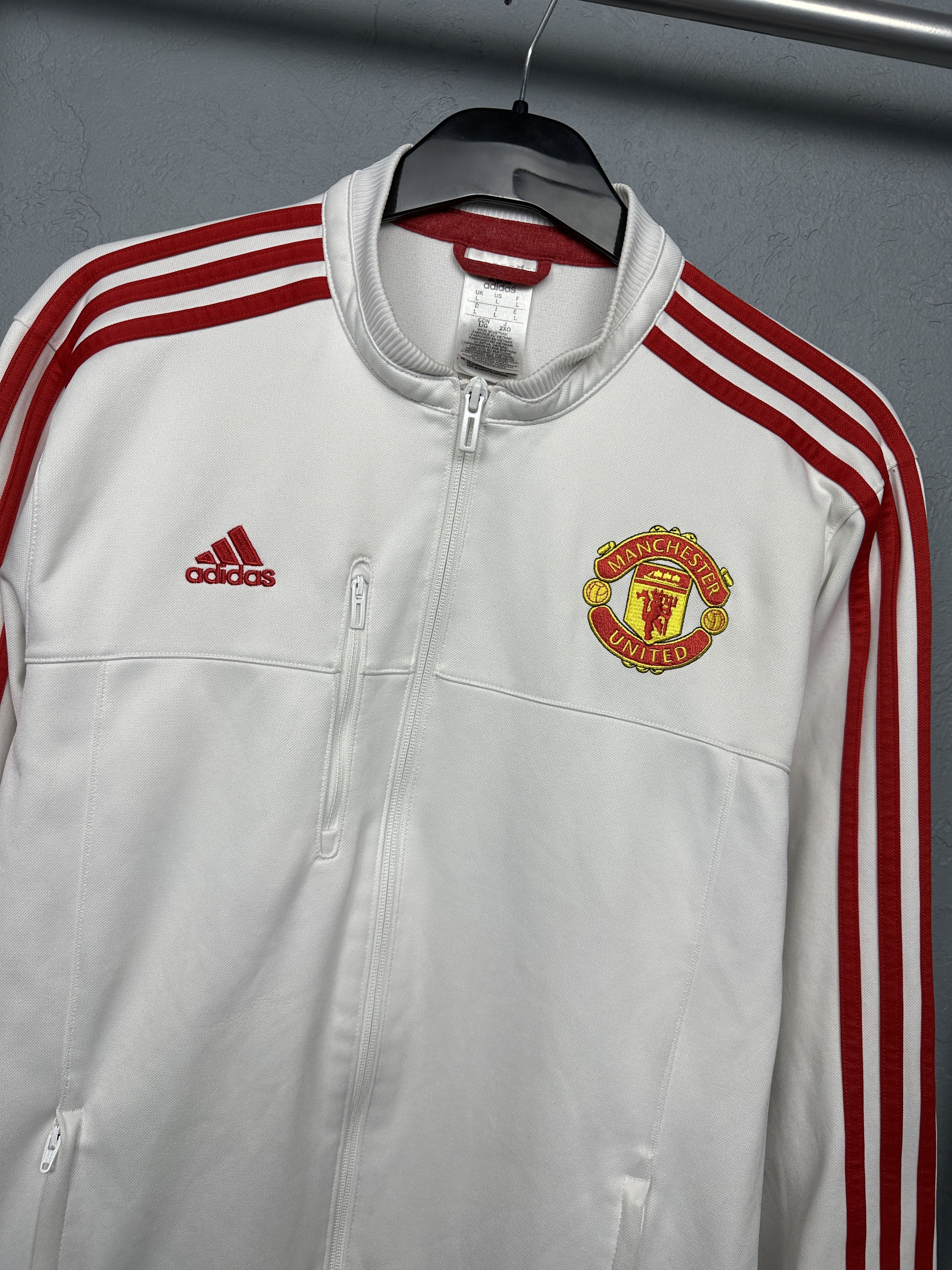 Adidas Adidas Manchester United Mens Track Top Jacket Size US L / EU 52-54 / 3 - 2 Thumbnail