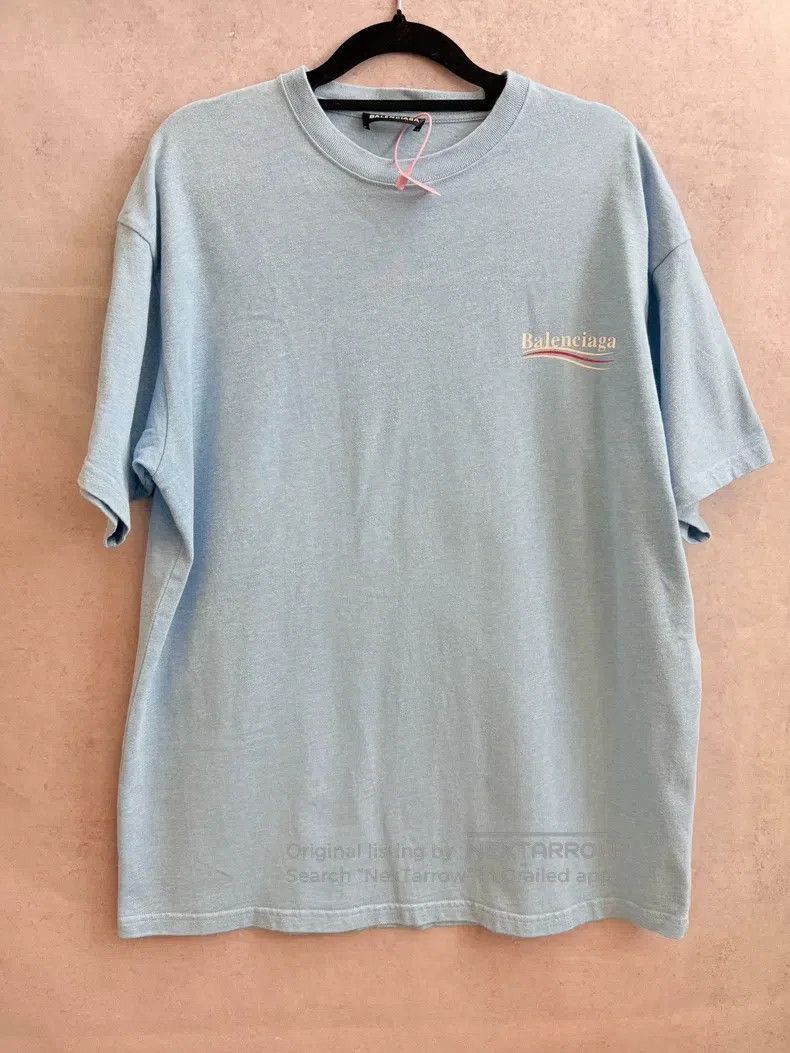 Balenciaga Balenciaga Haze Blue Cola Short Sleeve Size US XS / EU 42 / 0 - 2 Thumbnail