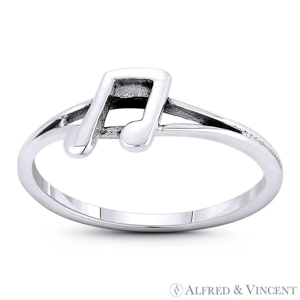 Other Beamed Eighth Note Musical Symbol Charm Ring Size ONE SIZE - 1 Preview