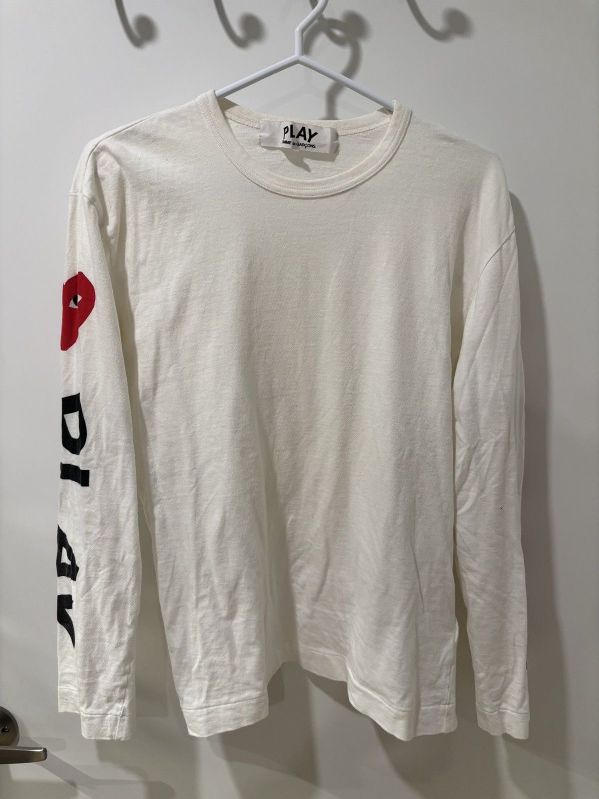 Comme des Garcons PLAY FINAL DROP! Comme Des Garcons Long Sleeve Tee Multi Hearts Size US L / EU 52-54 / 3 - 1 Thumbnail