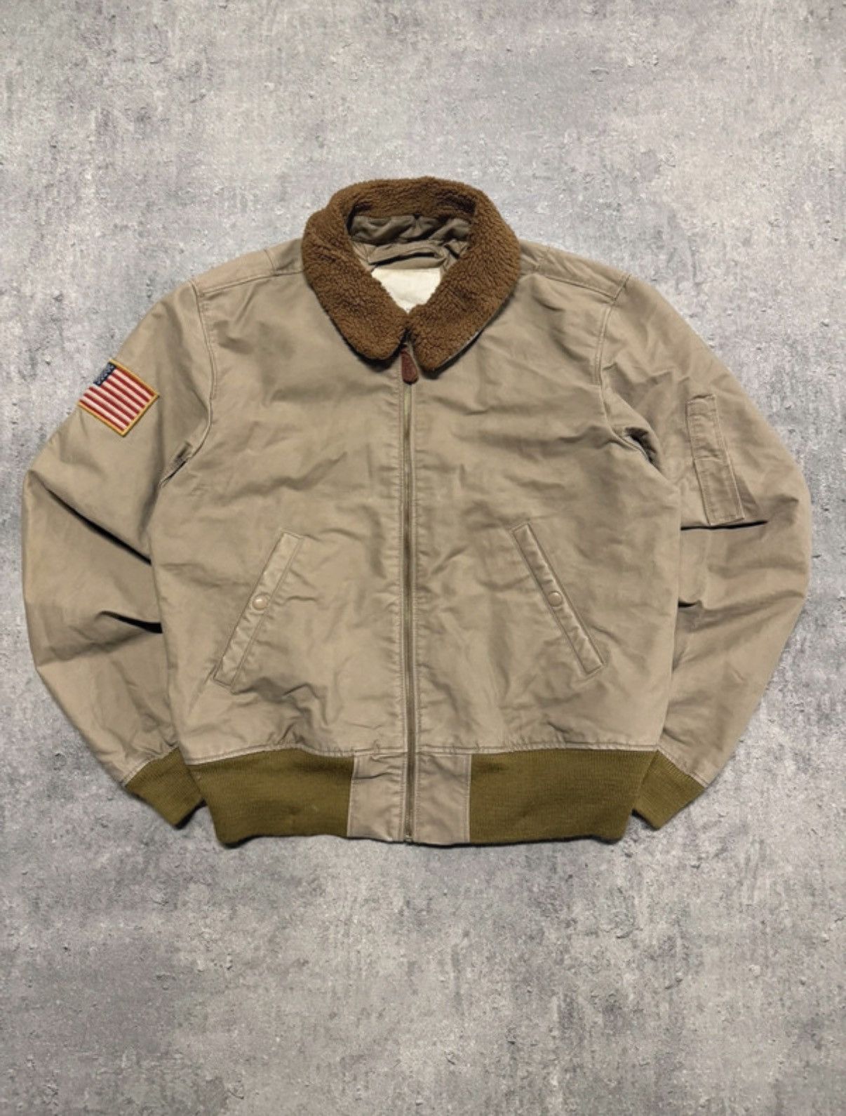 Denim & Supply Ralph Lauren Vintage Denim & Supply shearling milotary bomber jacket Size US L / EU 52-54 / 3 - 1 Thumbnail