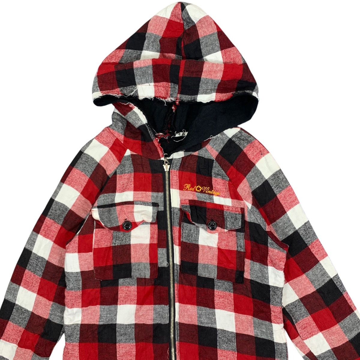 Punk and Yo × Vintage VINTAGE RED CAT PUNK GOTHIC REVERSIBLE HOOD SWEATER Size US S / EU 44-46 / 1 - 7 Thumbnail