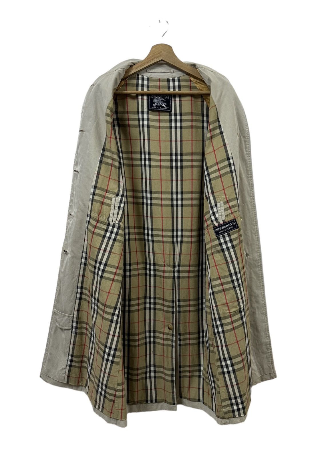Vtg🔥Burberrys Prorsum Trench coat Novacheck Made in England