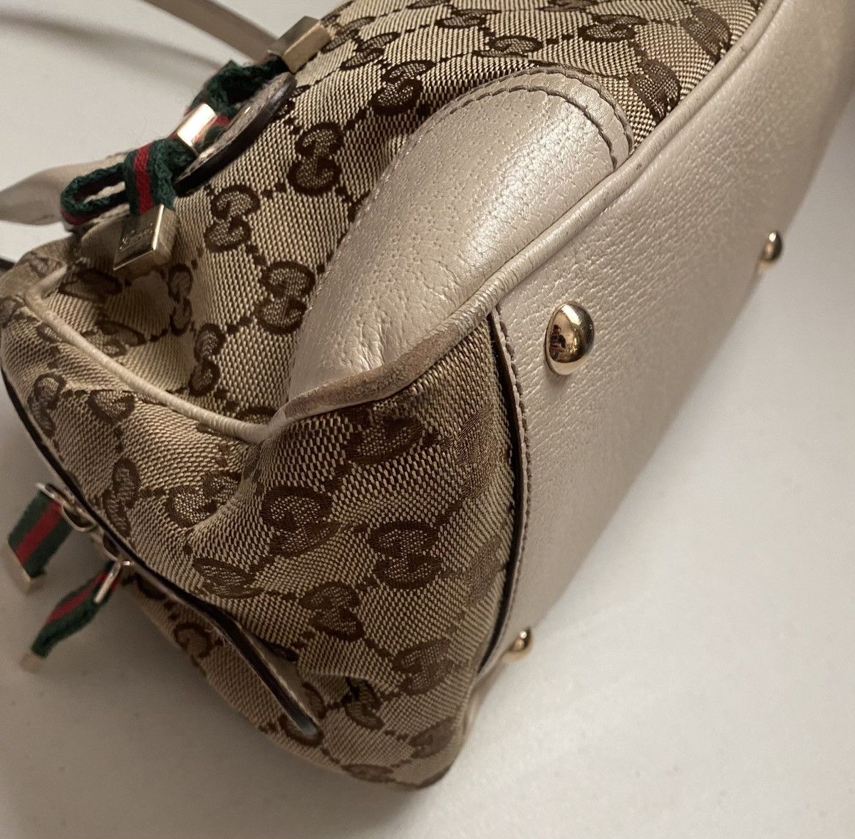 Gucci Gucci Princy Boston Bag GG canvas and leather handbag Size ONE SIZE - 11 Thumbnail