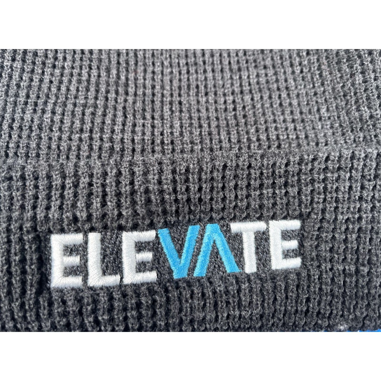 Vintage Richardson Beanie Mens One Size Gray Cuffed Elevate Logo Knit Winter Size ONE SIZE - 2 Thumbnail
