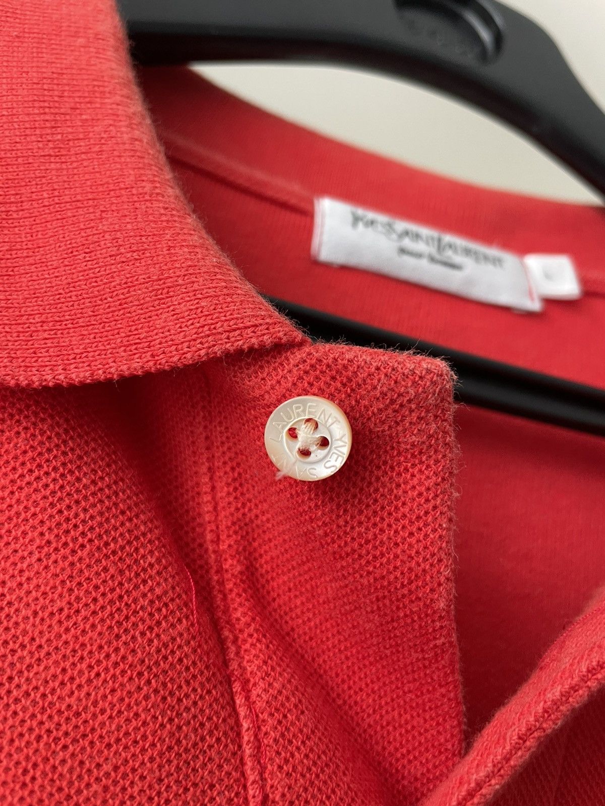 Yves Saint Laurent Vintage Yves Saint Laurent Polo Tee Logo YSl Size US L / EU 52-54 / 3 - 6 Thumbnail