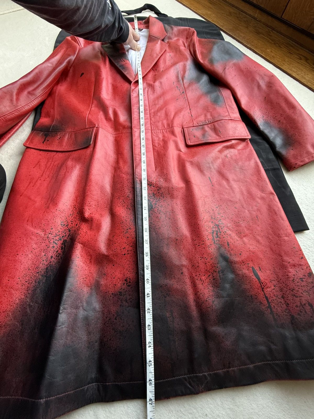 Calvin Klein 205W39NYC Holy Grail FW18 Calvin Klein 205w39nyc leather tench jacket Size US L / EU 52-54 / 3 - 8 Thumbnail