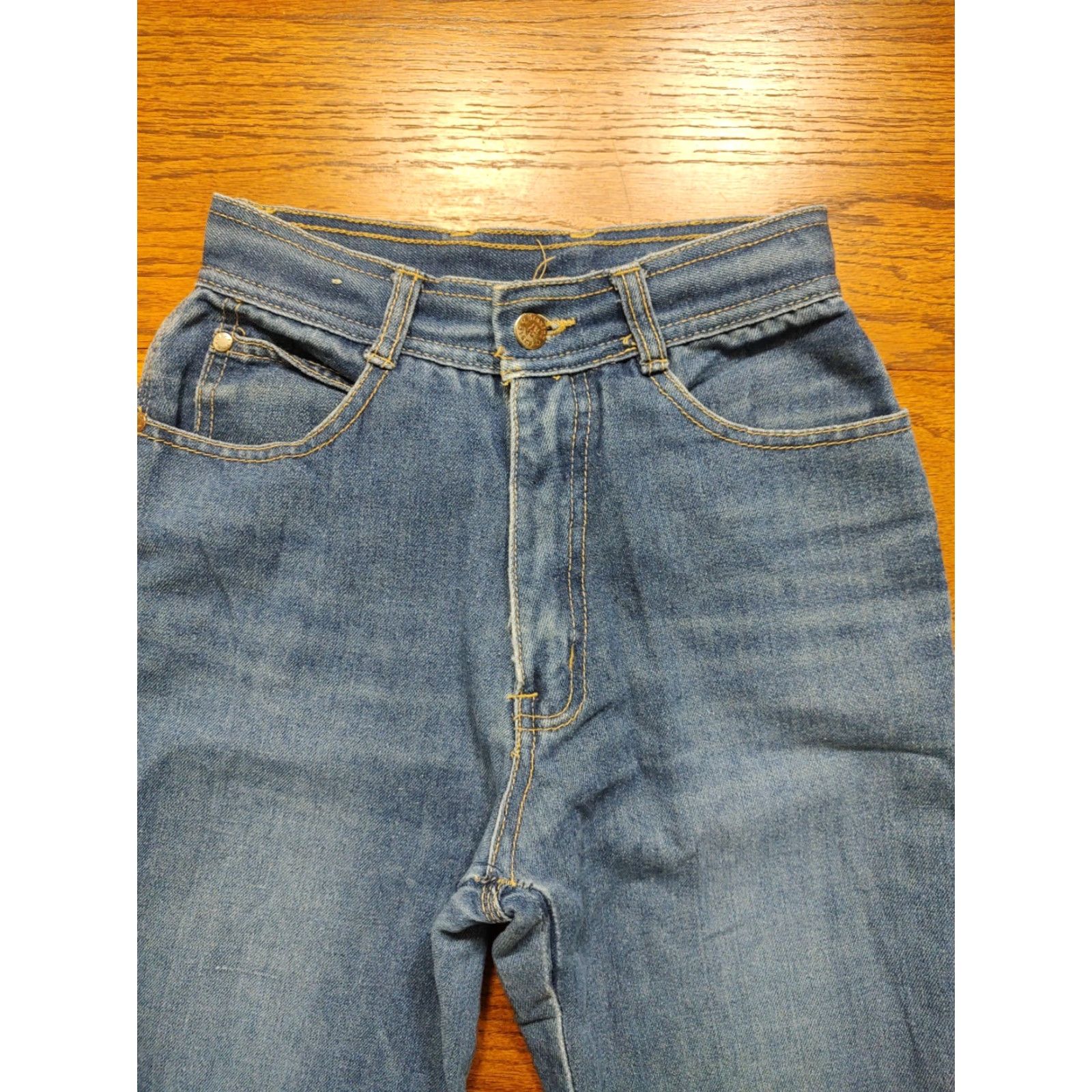 Denime VINTAGE Braxton Jeans Women 22 x 34 Denim Stretch 5-Pocket Blue Tapered Straight Rise High Zipper Closure Mens? Women? Size 40" / US 18 - 4 Thumbnail