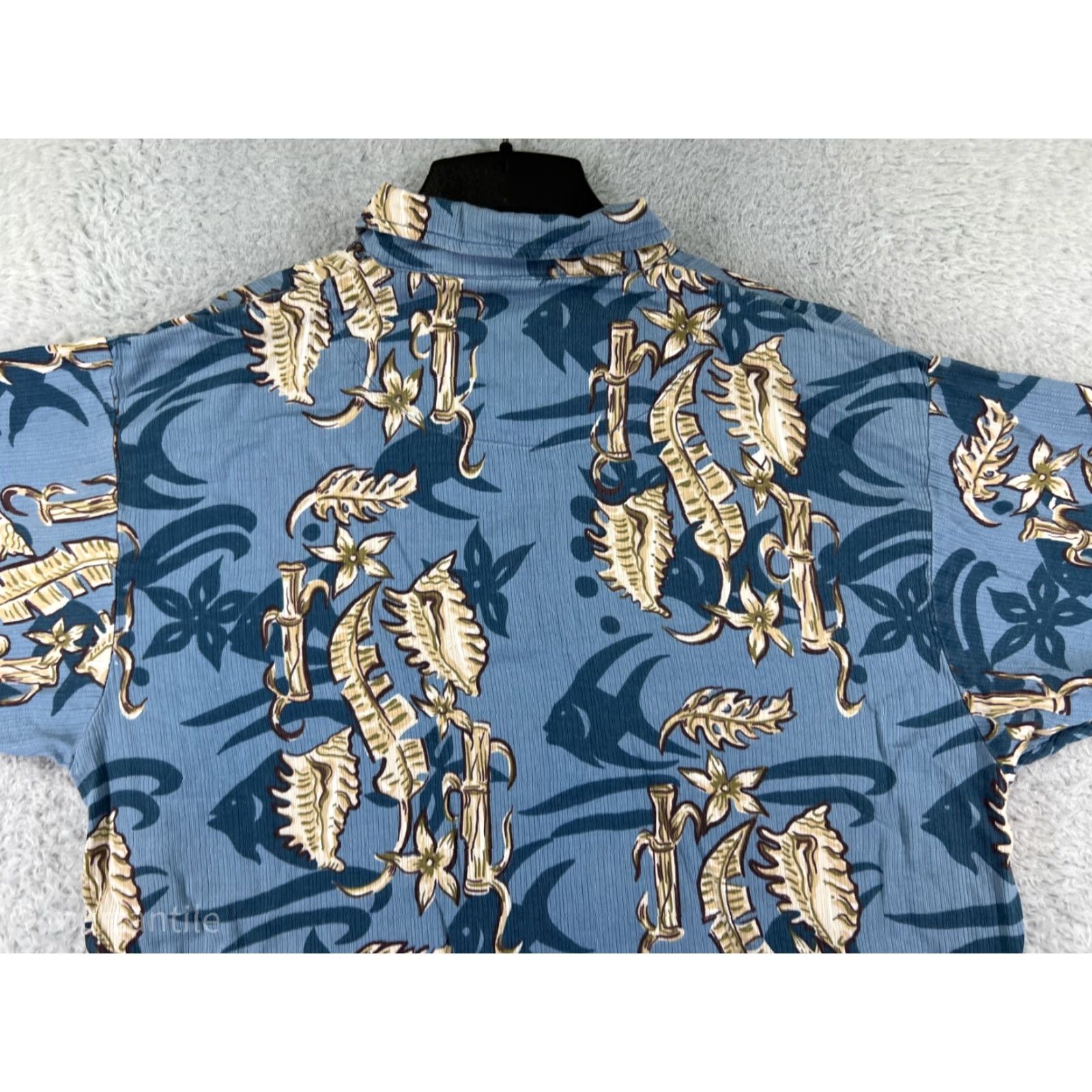 Vintage VINTAGE Oak Hill Kahanu Shirt Mens 2XL Blue Floral Hawaiian 100% Rayon Floral Aloha Beach Vacation 90s Mens Size US L / EU 52-54 / 3 - 6 Thumbnail