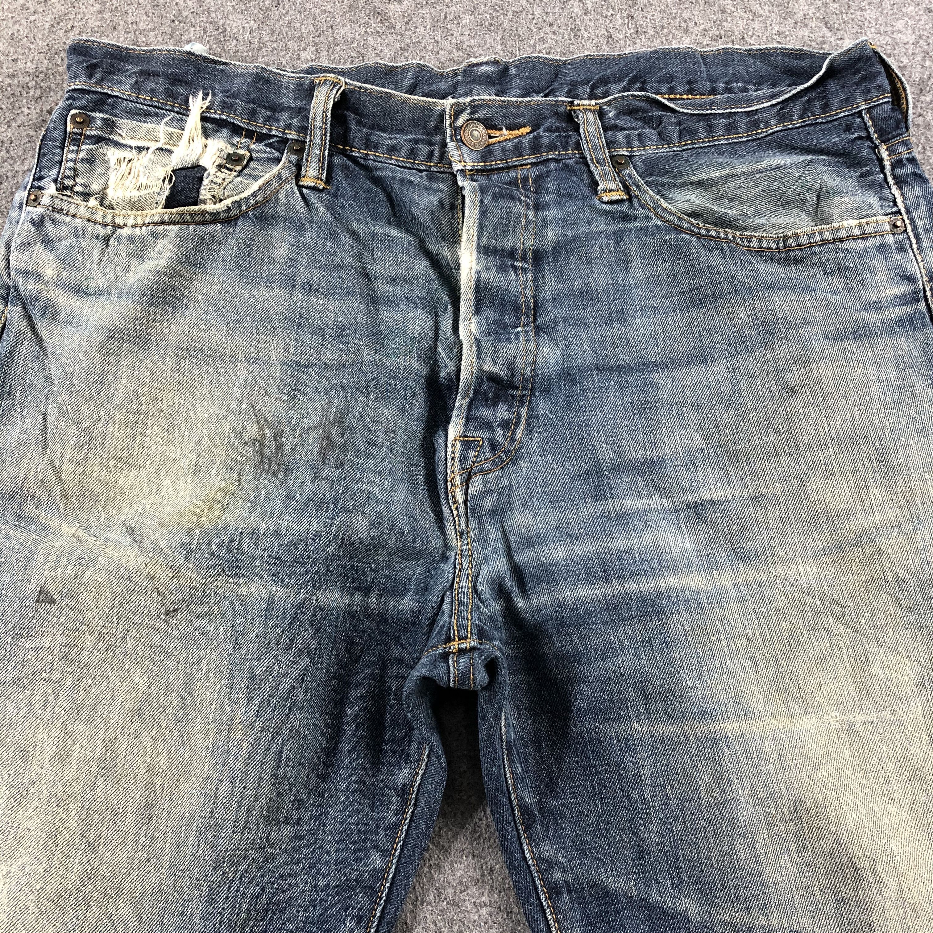 Levi's Vintage Blue Wash Levis 562 Jeans-J2584 Size US 37 - 3 Thumbnail