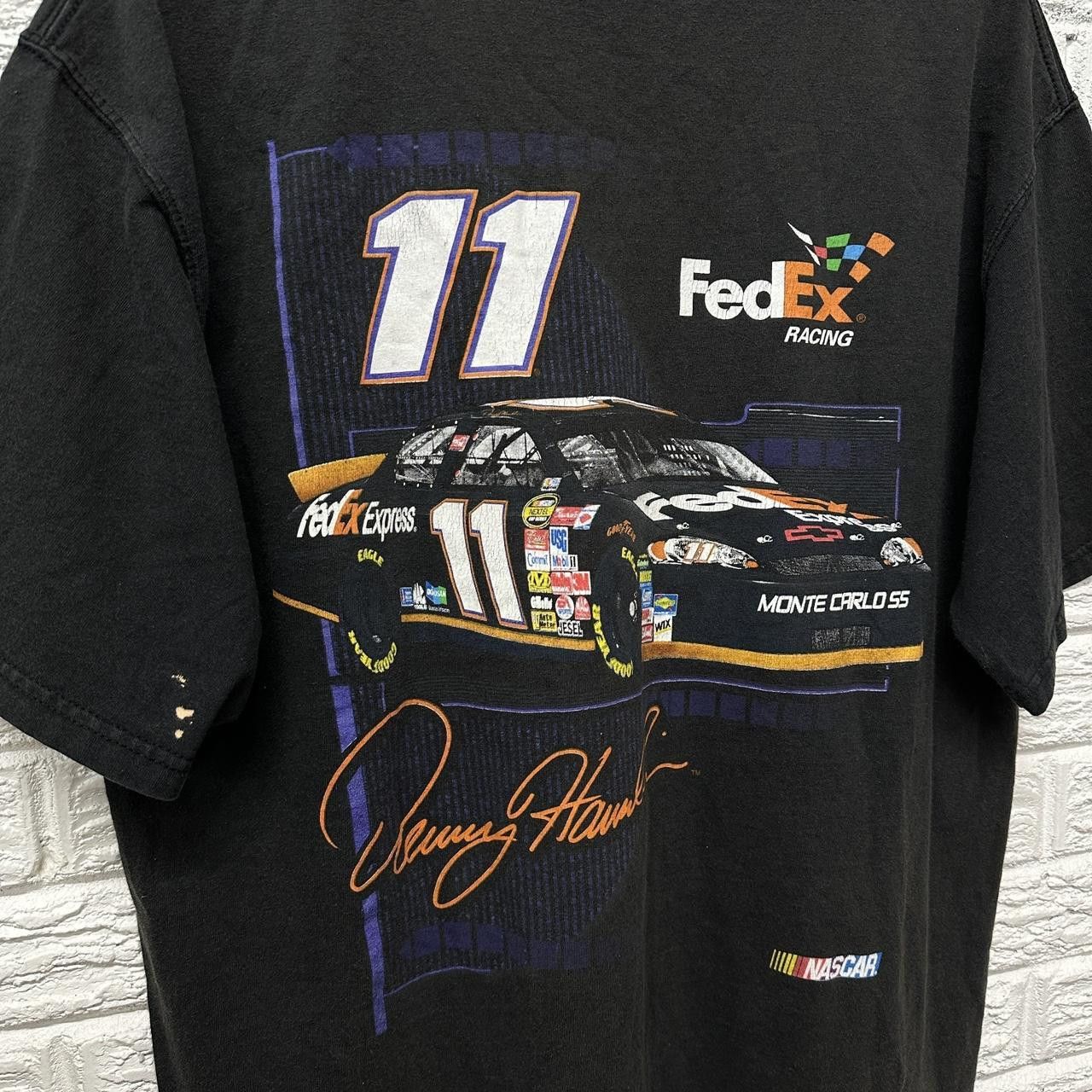 NASCAR Vintage Nascar Denny Hamlin Faded Shirt 2XL Size US XXL / EU 58 / 5 - 5 Thumbnail