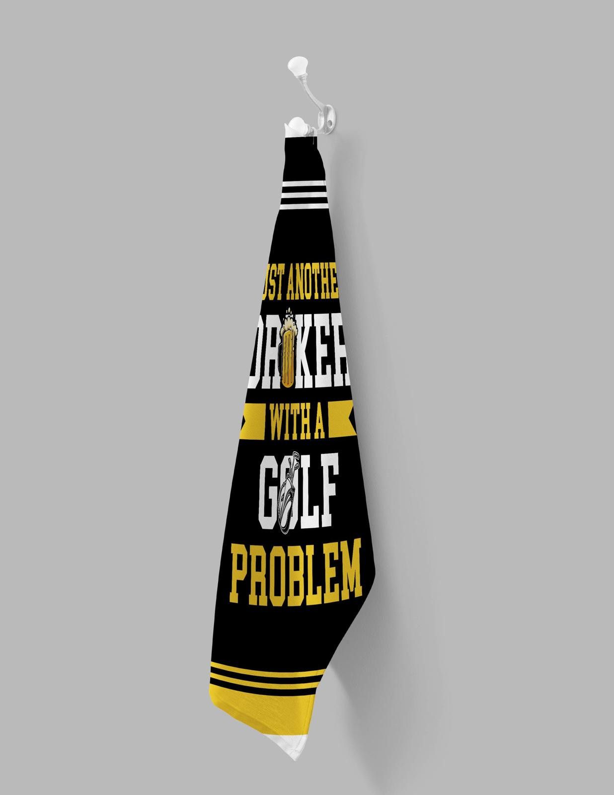 Designer Funny Golf Towels Perfect Gift for Beer Lovers and Dad Gifts Size ONE SIZE - 4 Thumbnail