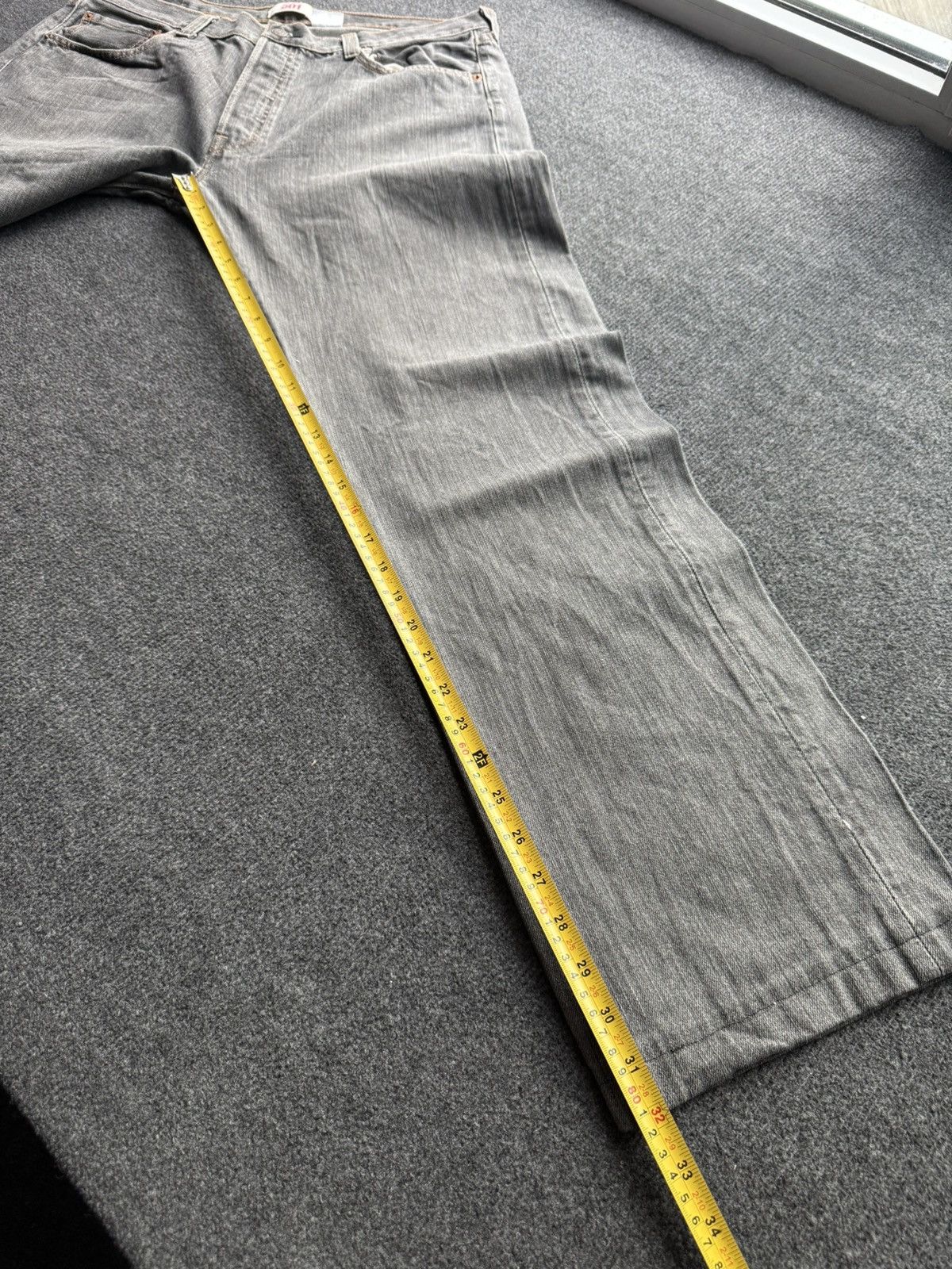 Levi's Vintage 00s Levi’s 501 Grey Wash Straight Leg Jeans LGB Y2K Size US 36 / EU 52 - 17 Thumbnail