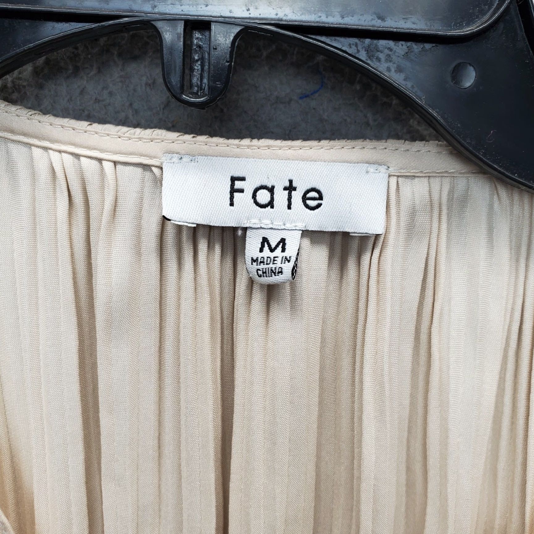 Vintage Fate Pearl Pleated Blouse Top Womens M Blouse Size M / US 6-8 / IT 42-44 - 5 Thumbnail