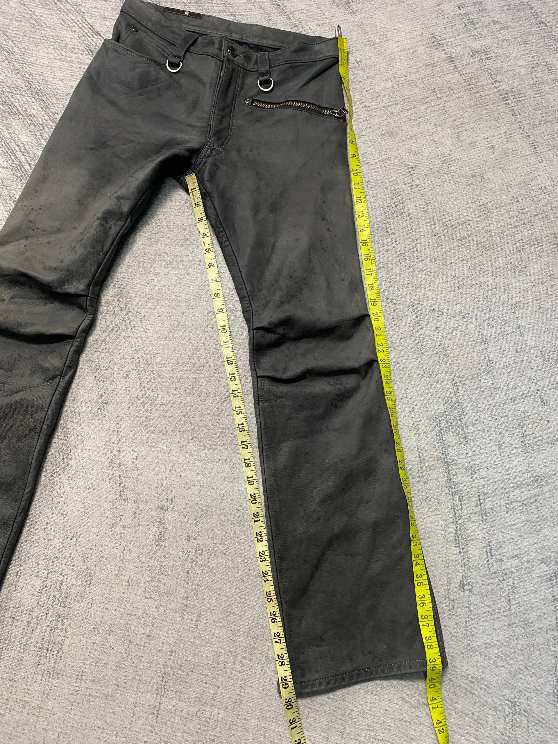 14th Addiction Rare Hyod Vkei Japanese Rock Style Leather Flare Pants Size US 30 / EU 46 - 18 Thumbnail