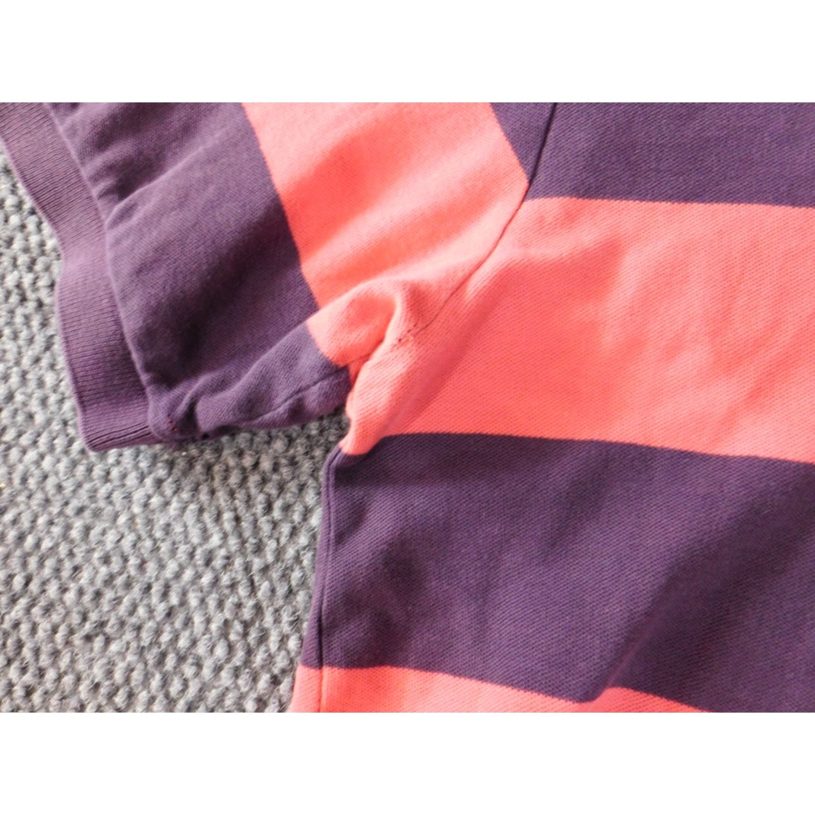 Cremieux Cremieux Polo Shirt L Pink Striped Button-Down Short Sleeve Casual Golf Men Medium Regular Size US L / EU 52-54 / 3 - 4 Thumbnail