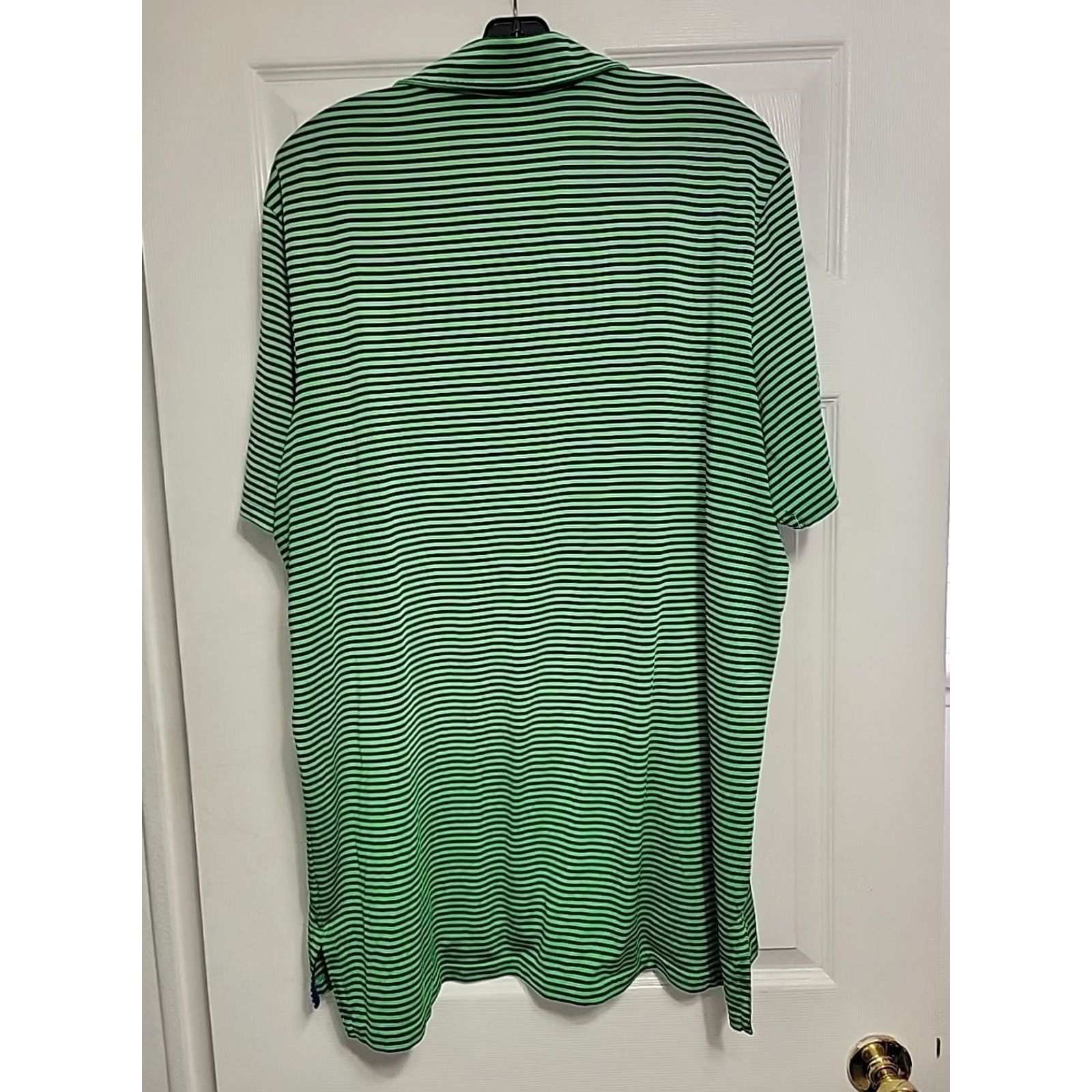 Ralph Lauren VINTAGE RLX Ralph Lauren Golf Polo Mens XL Striped Trump National Bedminster Logo Shirt Size US XL / EU 56 / 4 - 5 Thumbnail