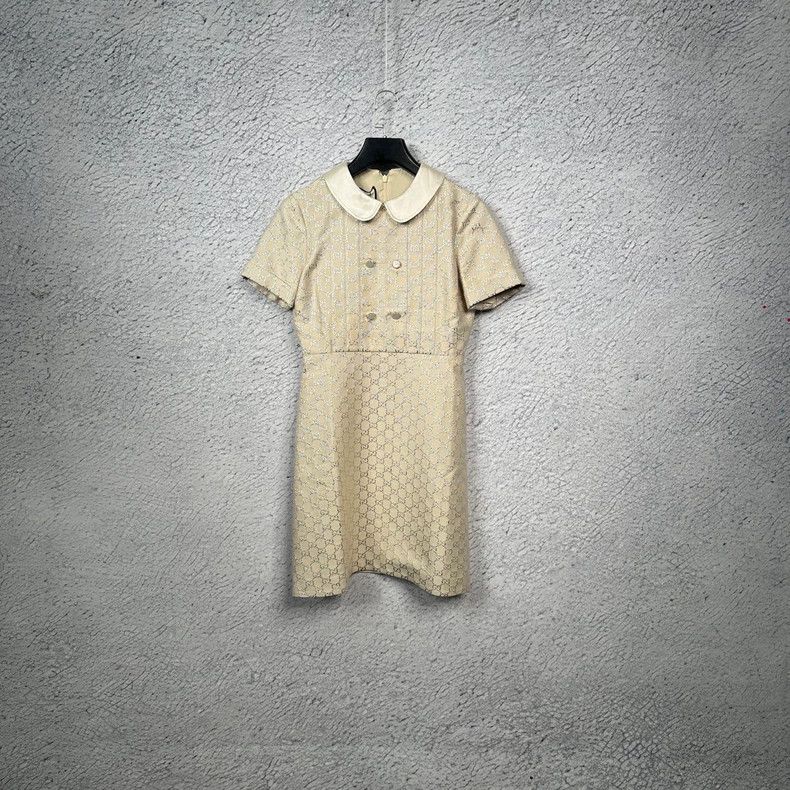Gucci Gucci Logo Short Sleeve Dress-dmc Size 36" / US 14 / IT 50 - 1 Thumbnail