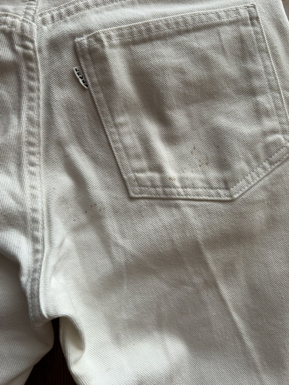 Levi's 60s Levi’s Big E White Slim Jeans White Tab Talon 42 Zip Size 25" / US 0 / IT 36 - 4 Thumbnail