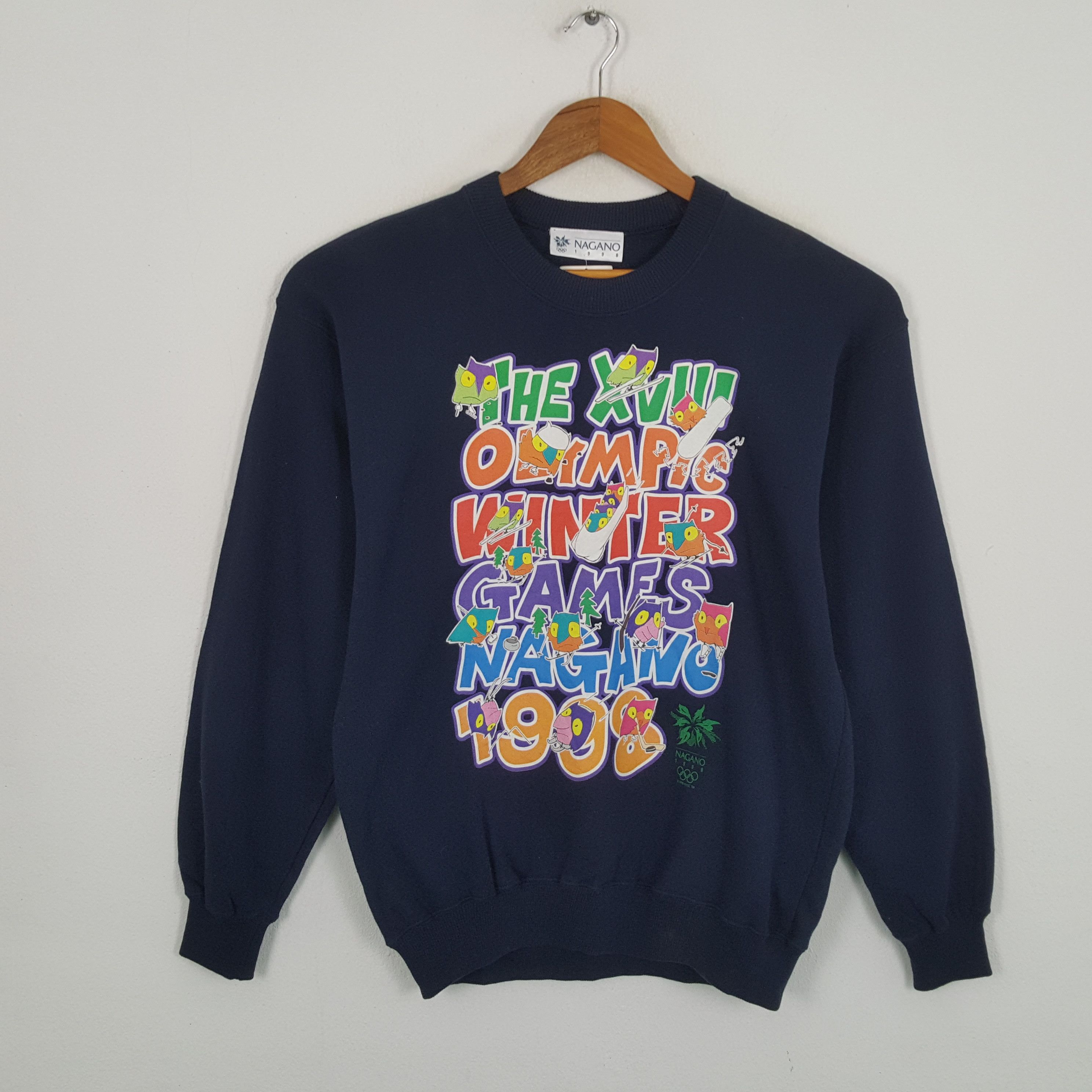 USA Olympics × Vintage Vintage OLYMPICS MAGANO 1998 Sportswear Promo Sweatshirts Size US M / EU 48-50 / 2 - 1 Thumbnail